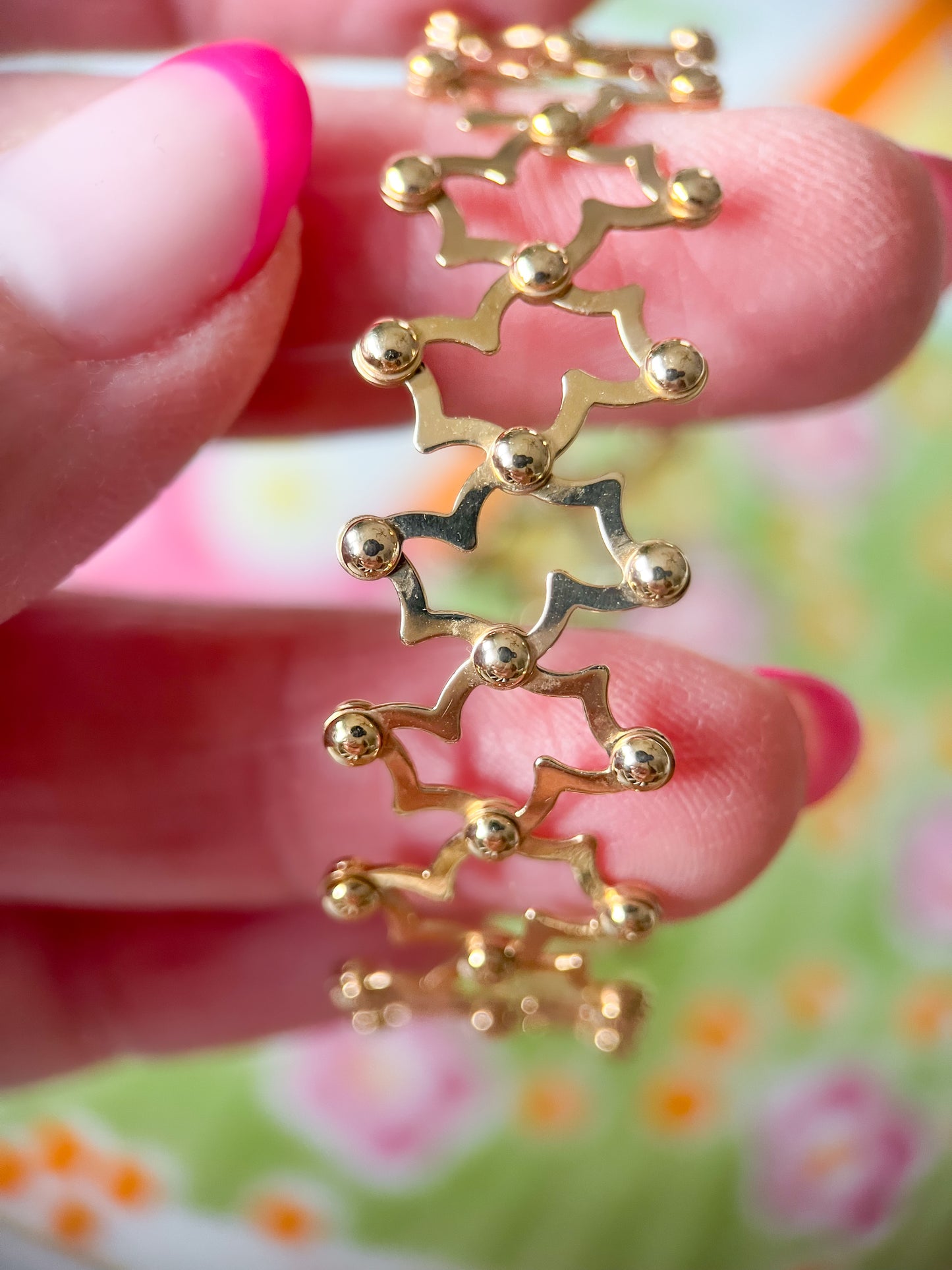 Vintage Flex 14k Yellow Gold Bracelet