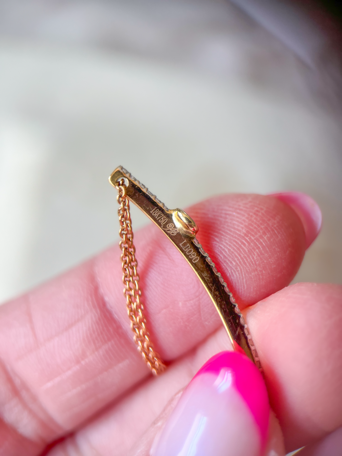 18k Yellow Gold and Rose Gold Natural Diamond Evil Eye Chain 7 Inch Bracelets
