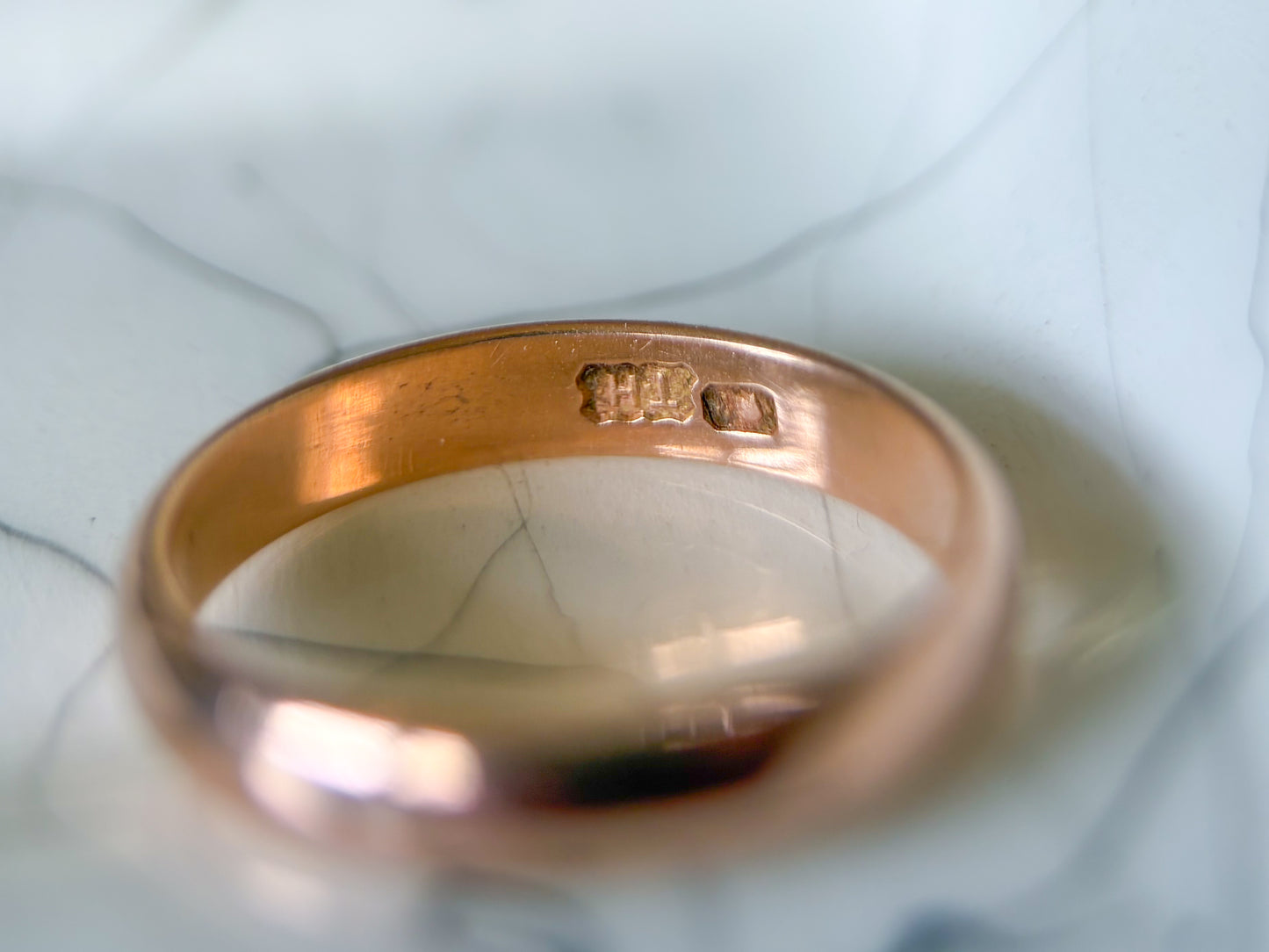 Vintage 14k Rose Gold Band, Circa 1930s