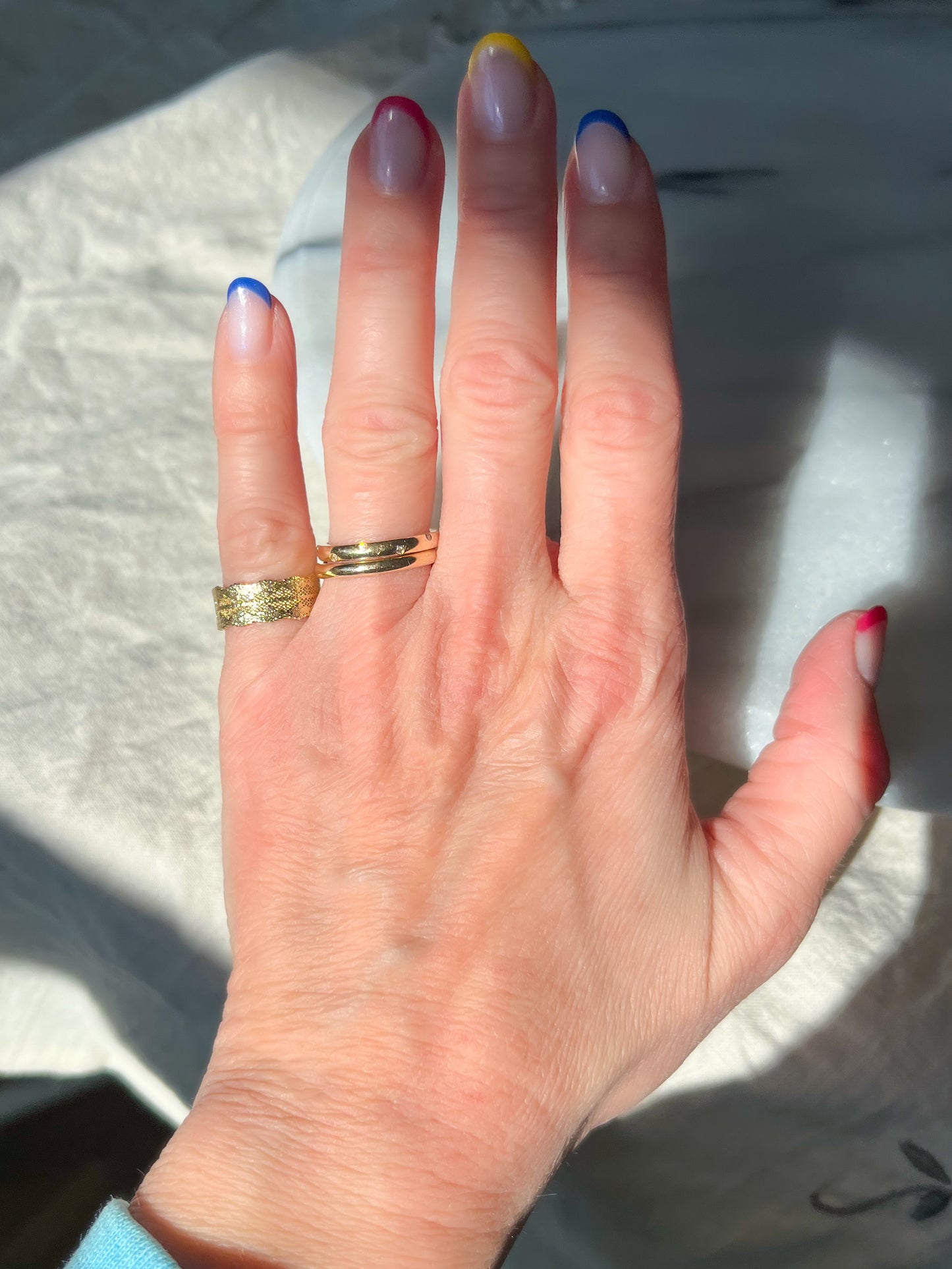 Vintage Lace 14k Yellow Gold Band Ring