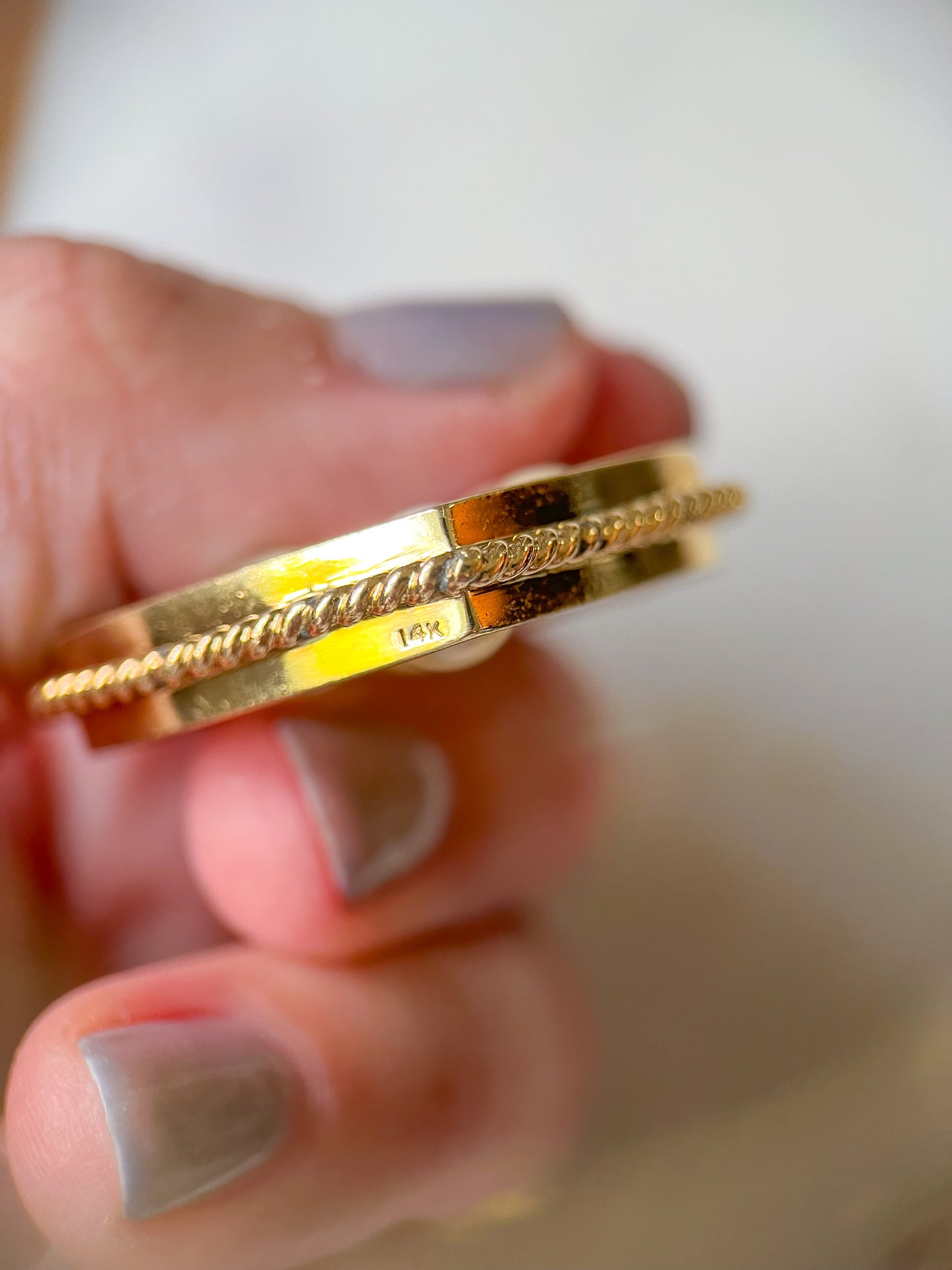 Vintage Large Open Heart with Pearls 14k Yellow Gold Charm