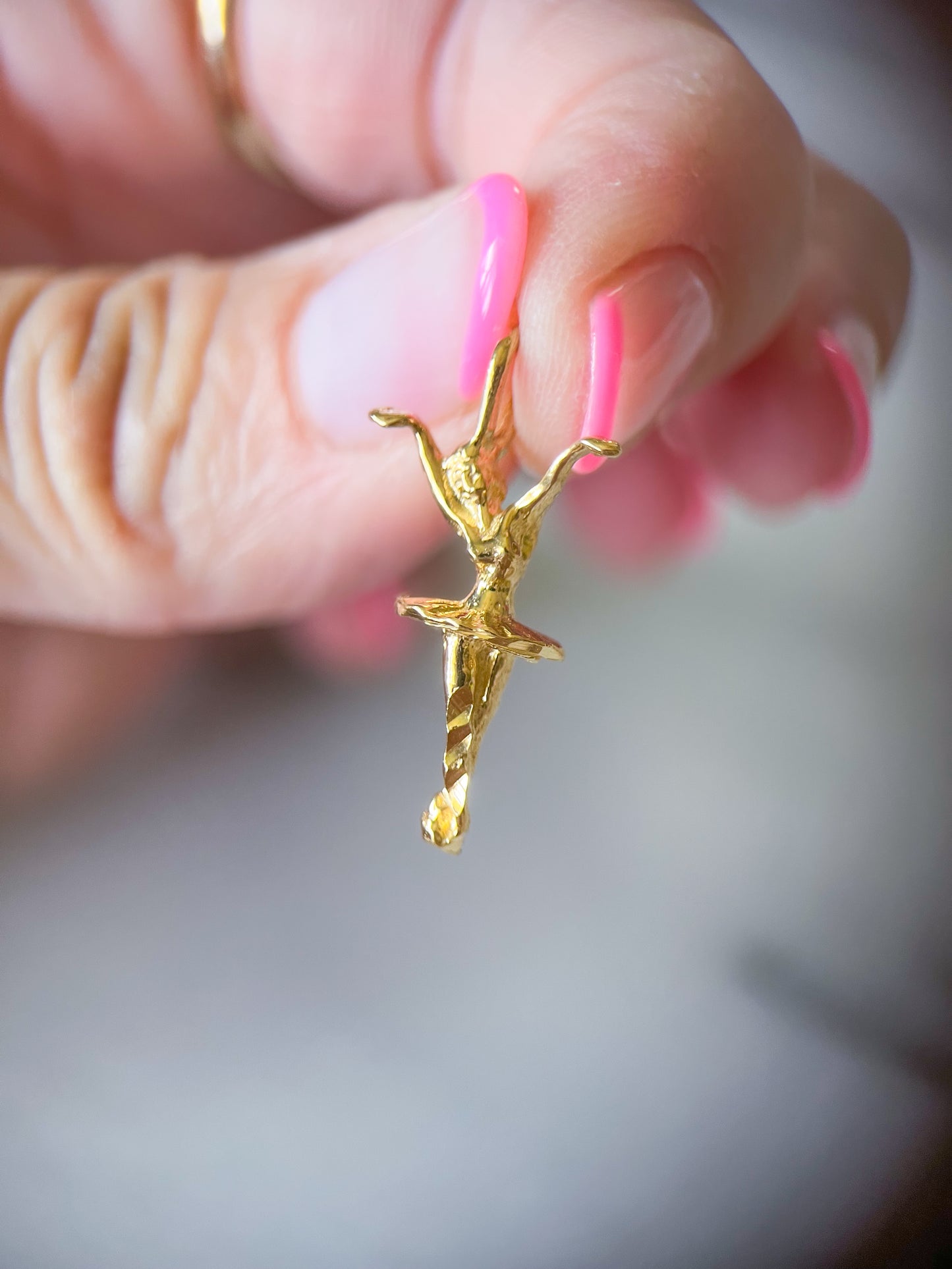 Vintage Ballerina 14k Yellow Gold Charm