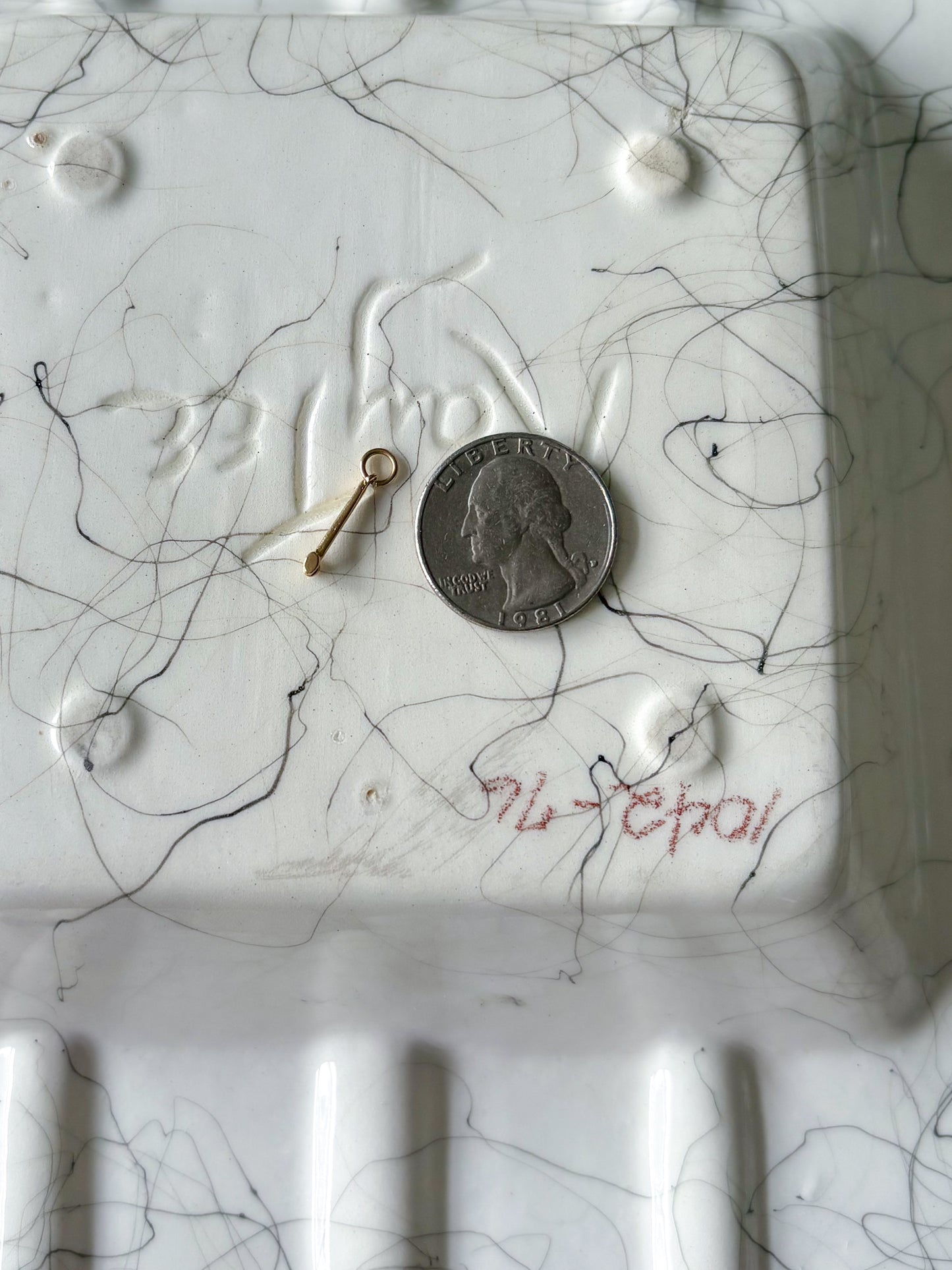 Vintage Mini Gavel 14k Yellow Gold Charm