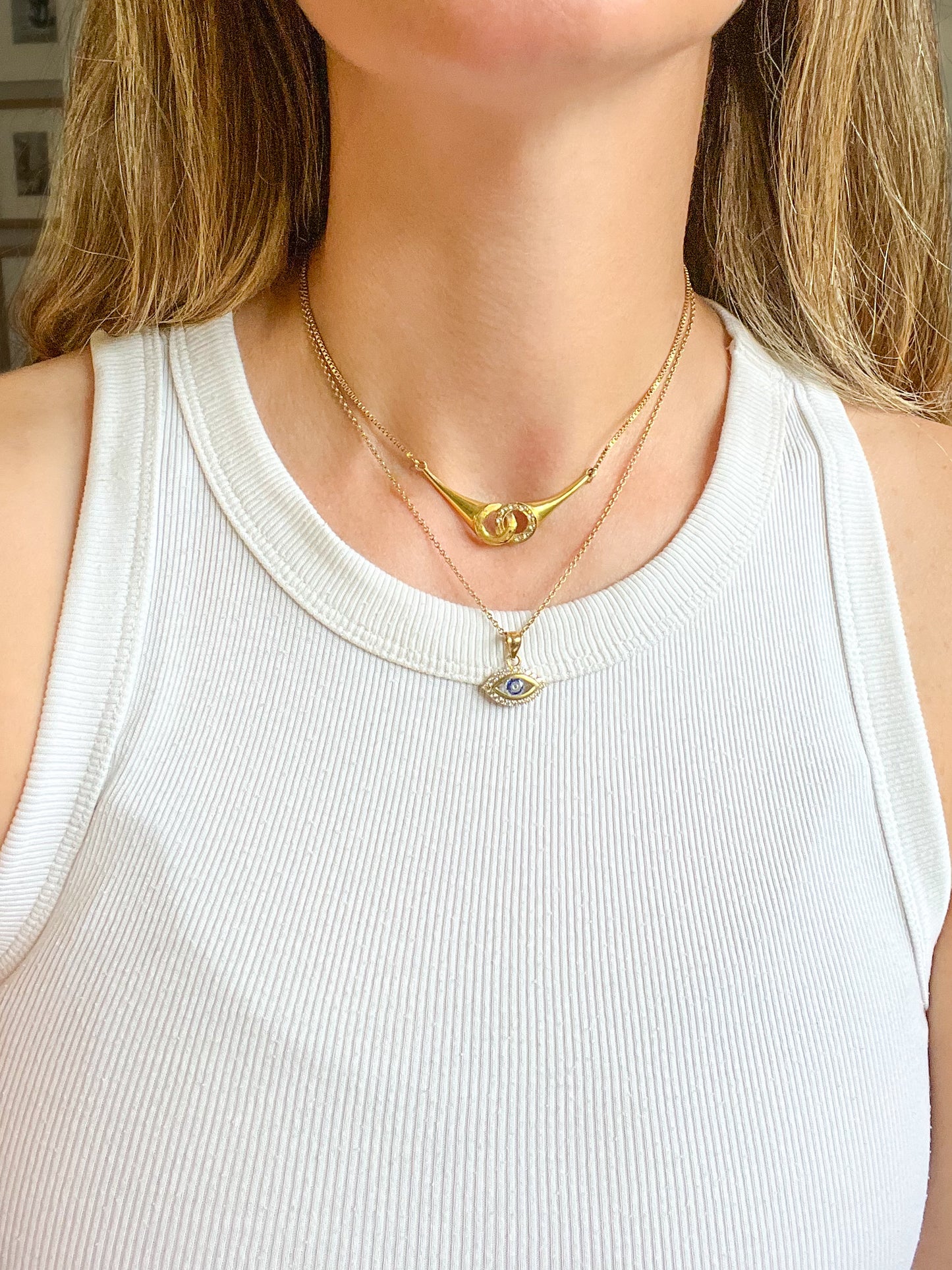 Evil Eye 10k Yellow Gold Charm
