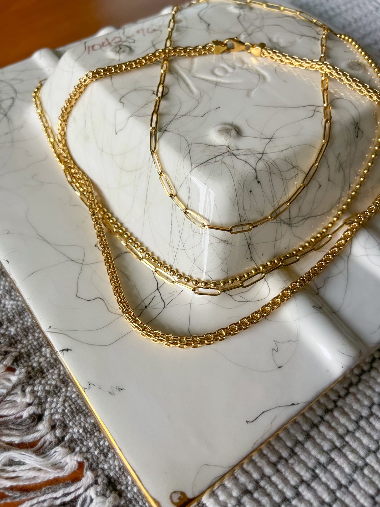 10k Yellow Gold Paperclip Chain 20 Inch Necklace