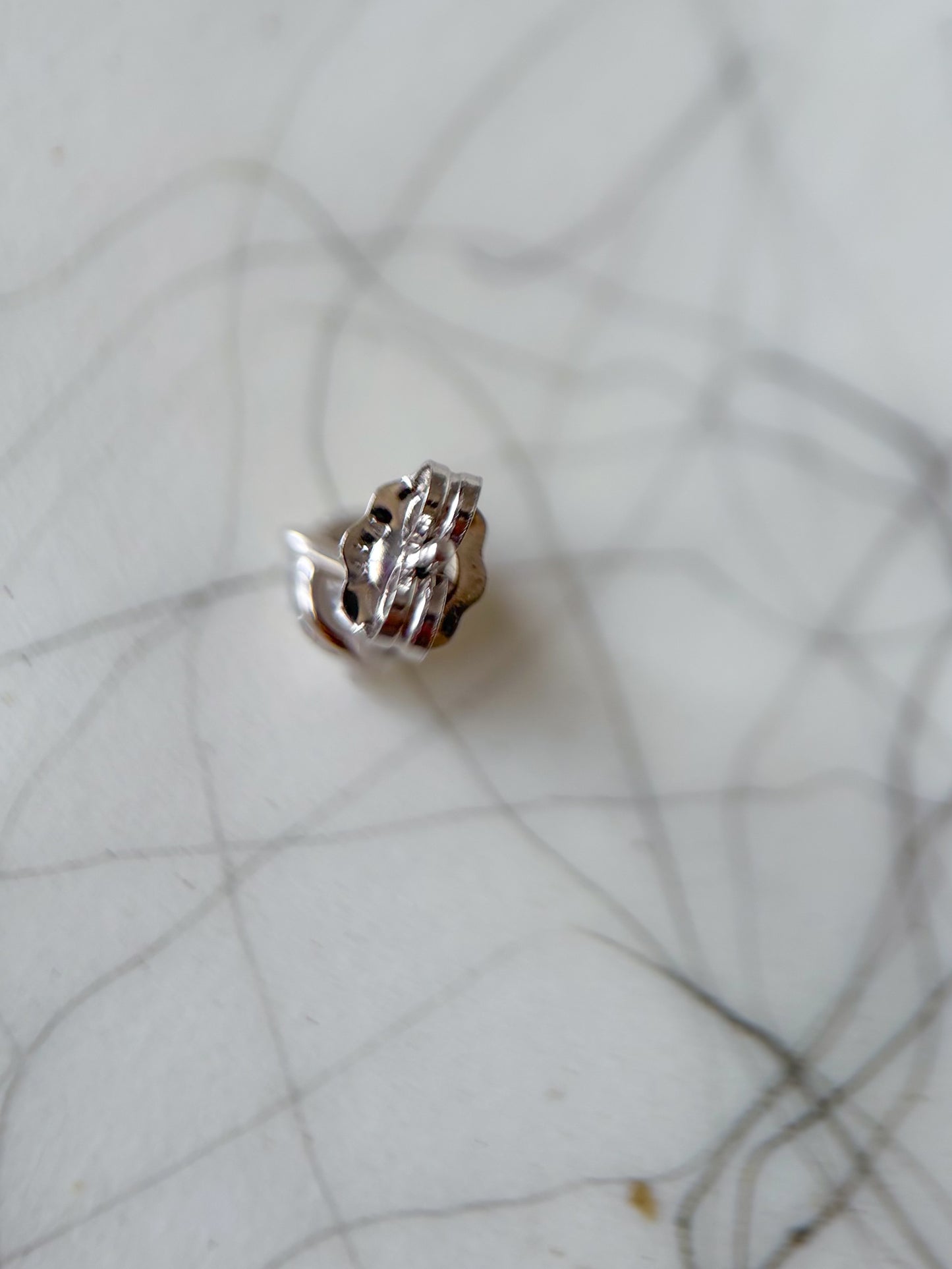 Lab Grown 0.75 Carat Total Weight Round Diamonds 14k White Gold Stud Earrings