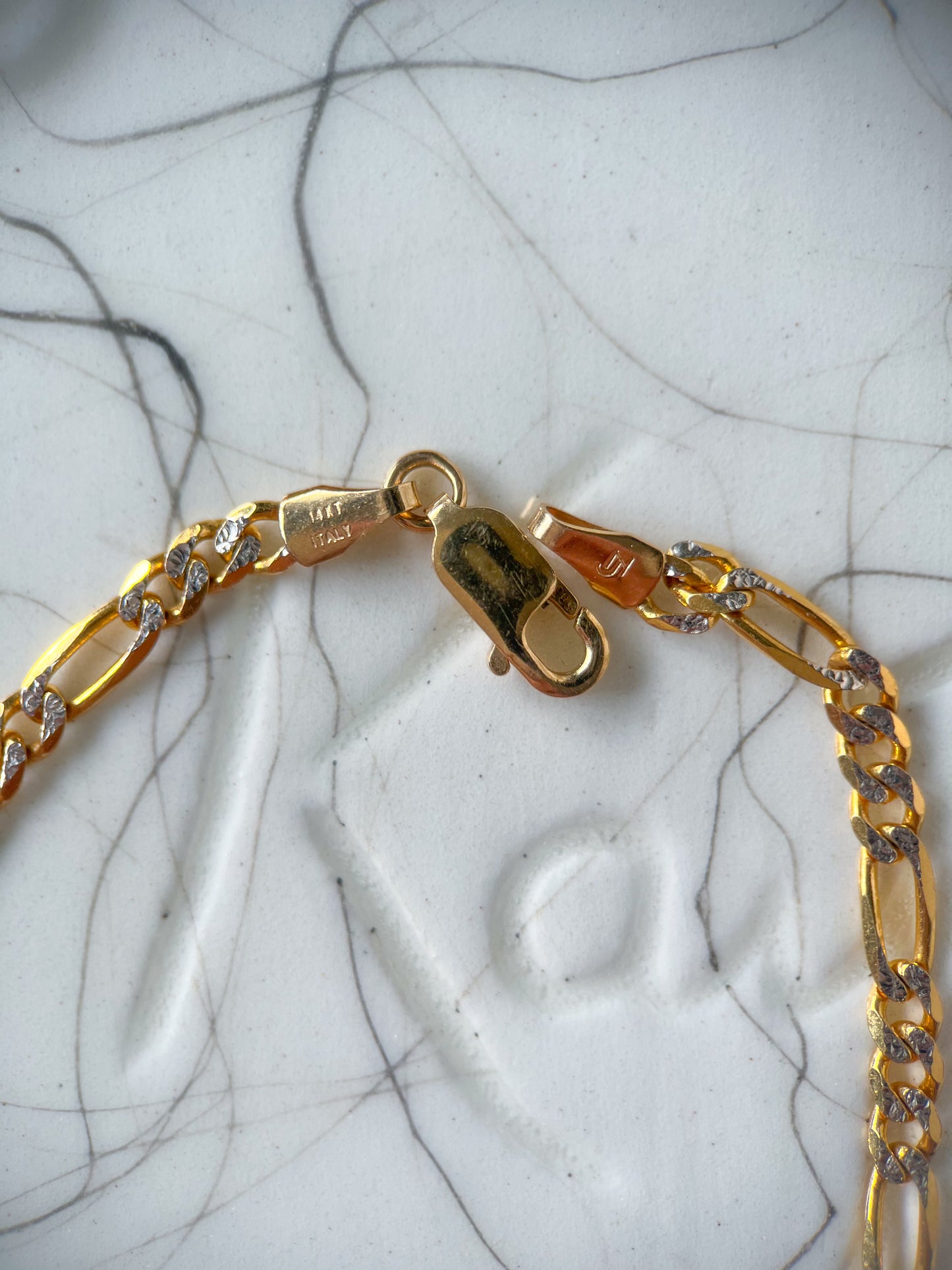 Curb Link Chain 14k Yellow Gold 7 Inch Bracelet