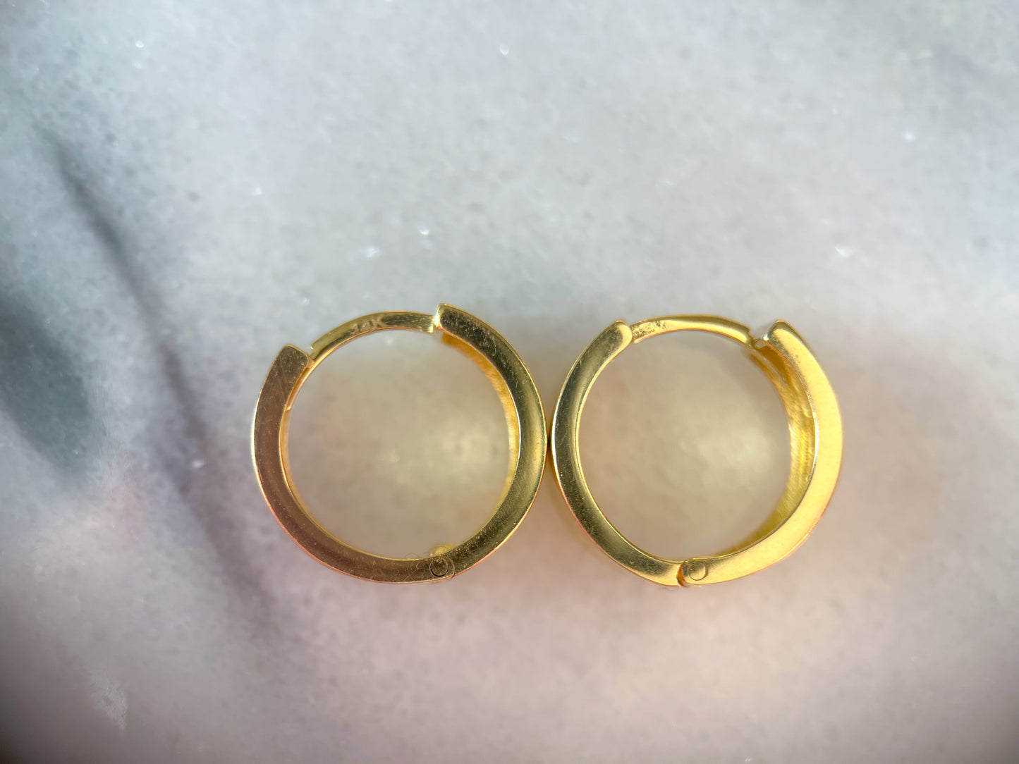 14k Yellow Gold Huggies