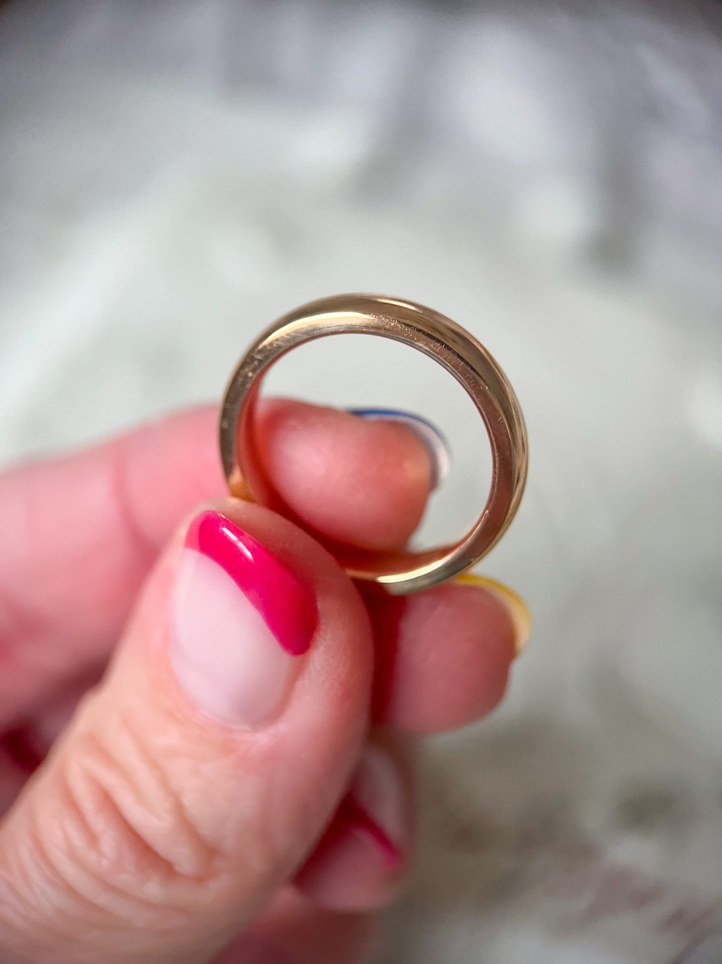 Vintage 10k Donut Yellow Gold Band Ring
