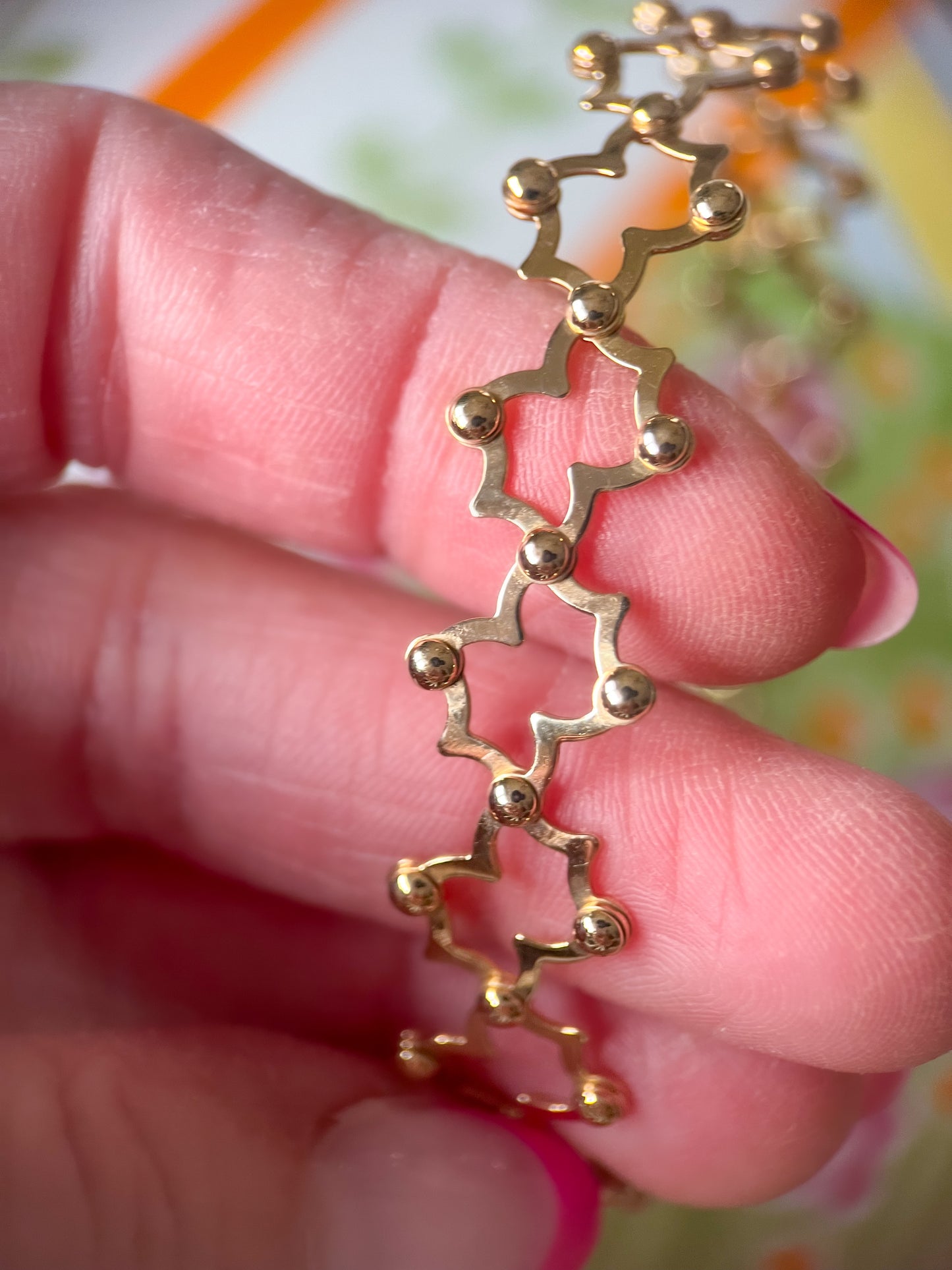 Vintage Flex 14k Yellow Gold Bracelet