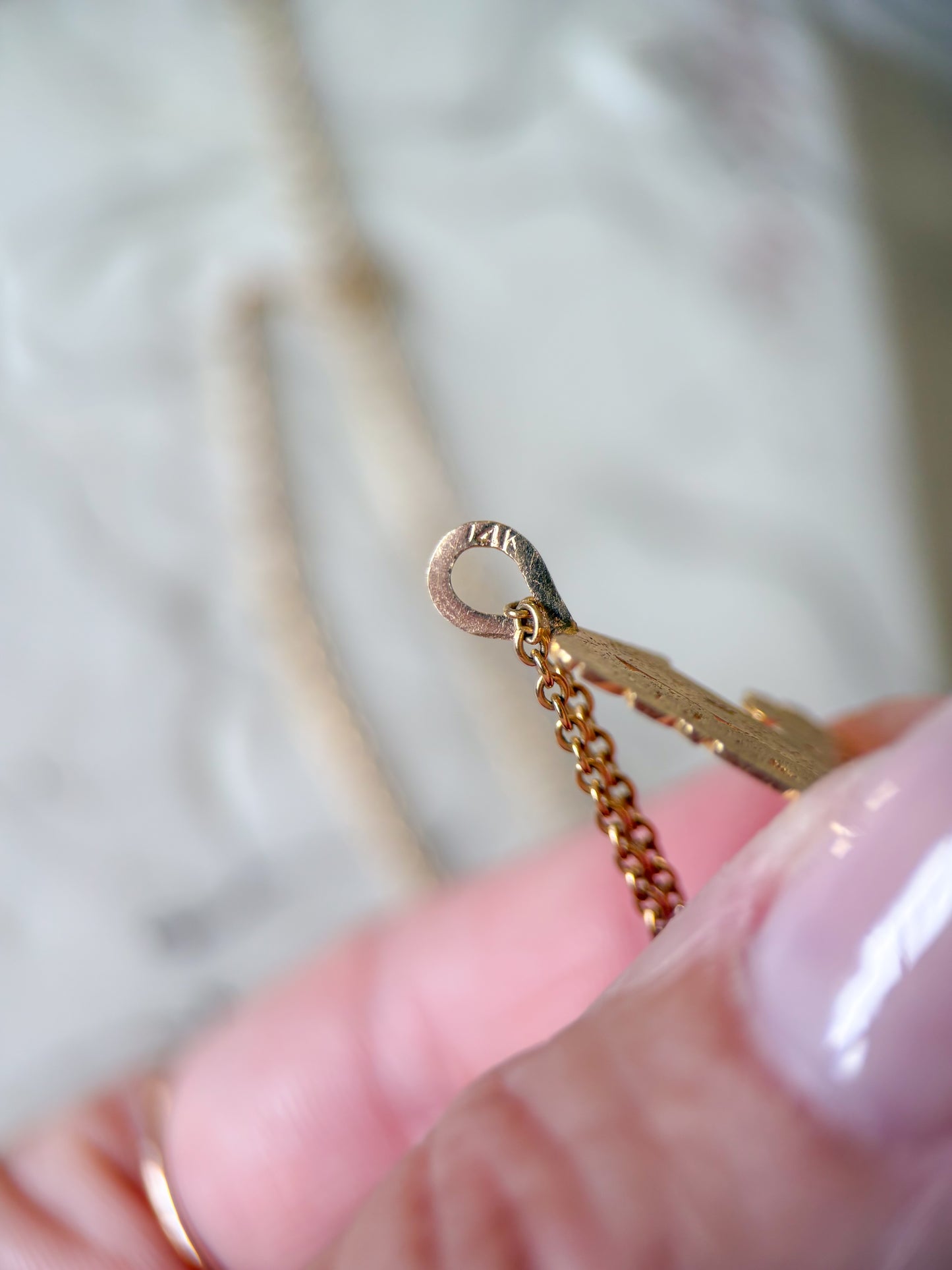 Vintage "#1 Grandma" 14k Yellow Gold Charm