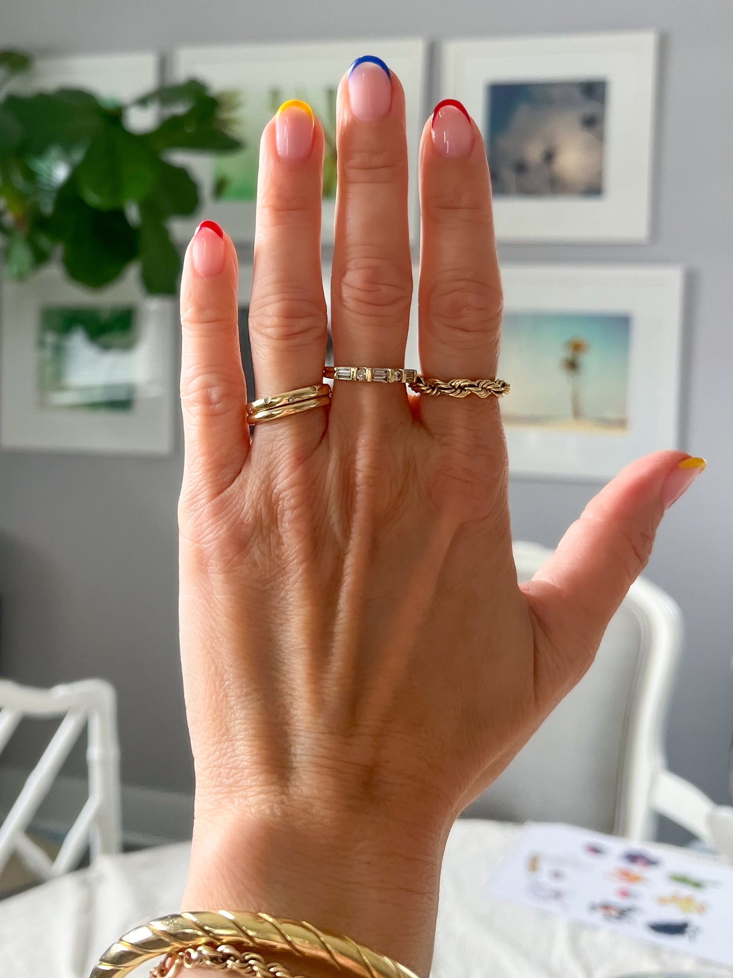 Vintage Rope Chain 14k Yellow Gold Ring
