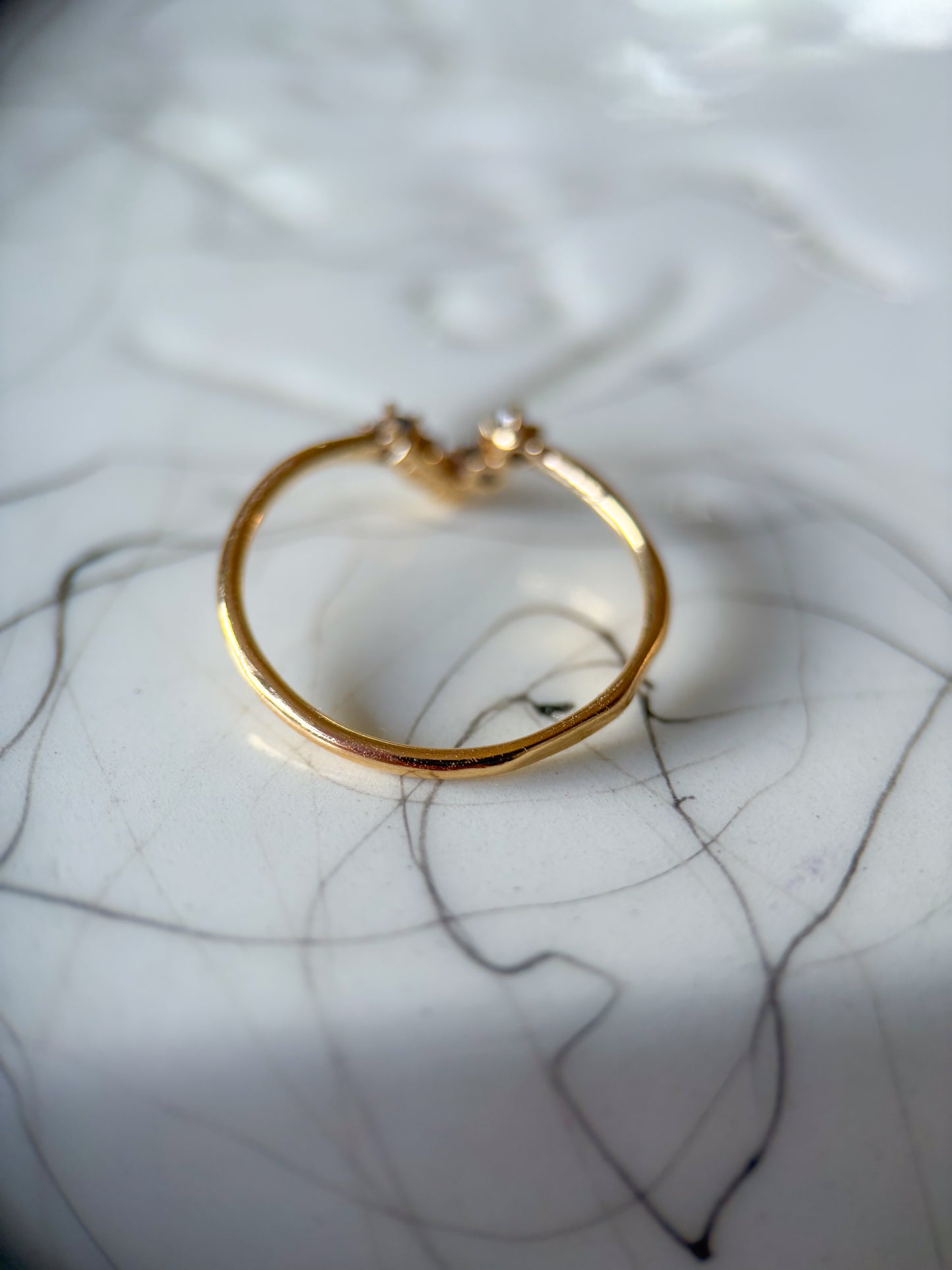 Vintage 14k Yellow Gold Natural Sapphire Ring