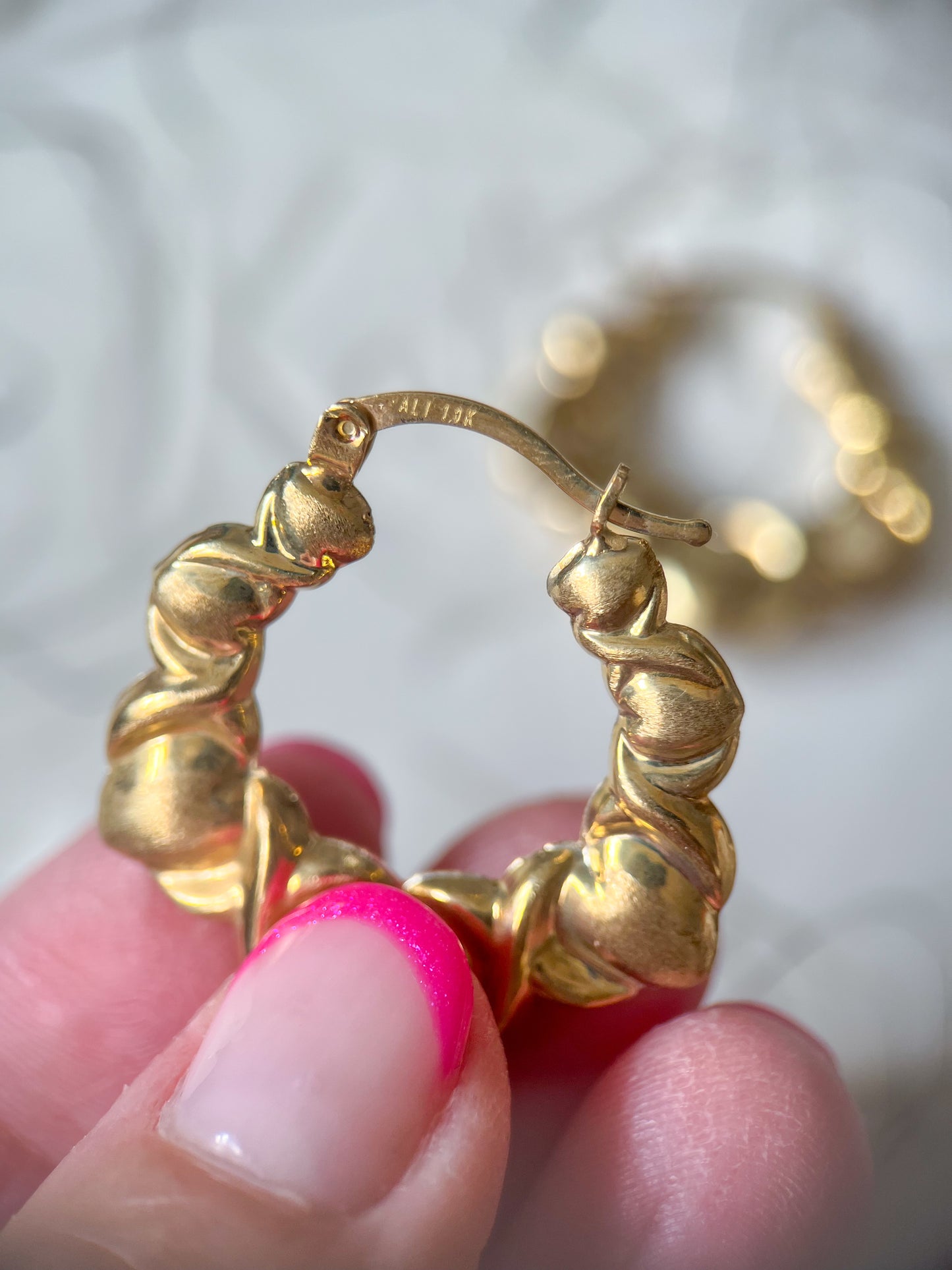 Various Heart 10k Yellow Gold Hoops - 3 Sizes