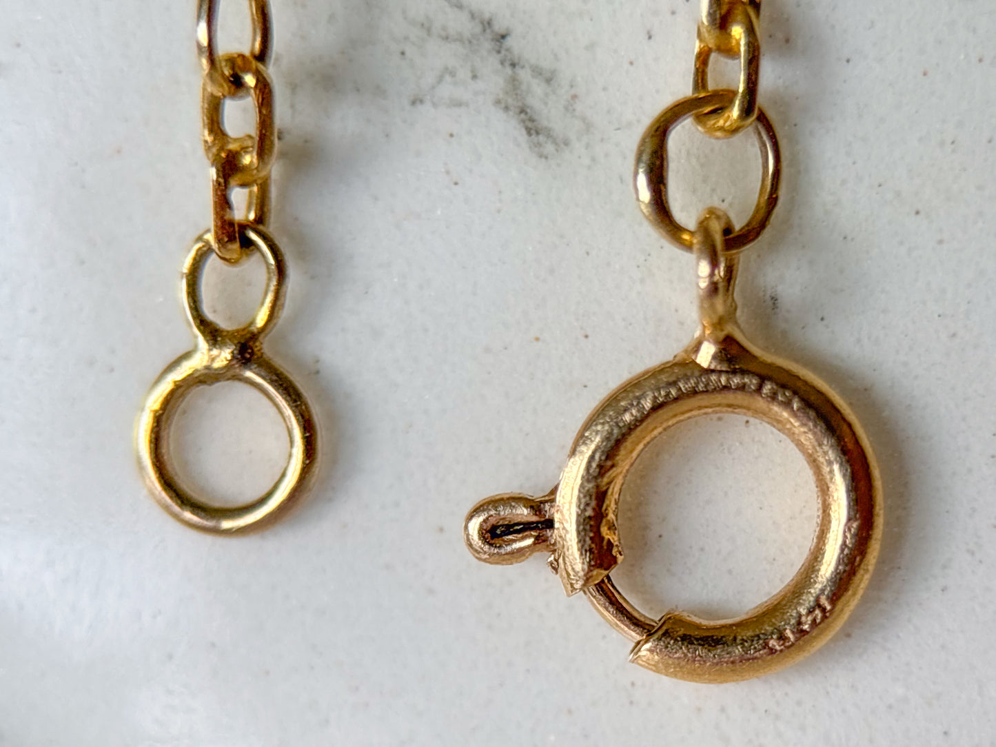 Vintage Natural Pearl 14k Yellow Gold 23 Inch Chain Necklace