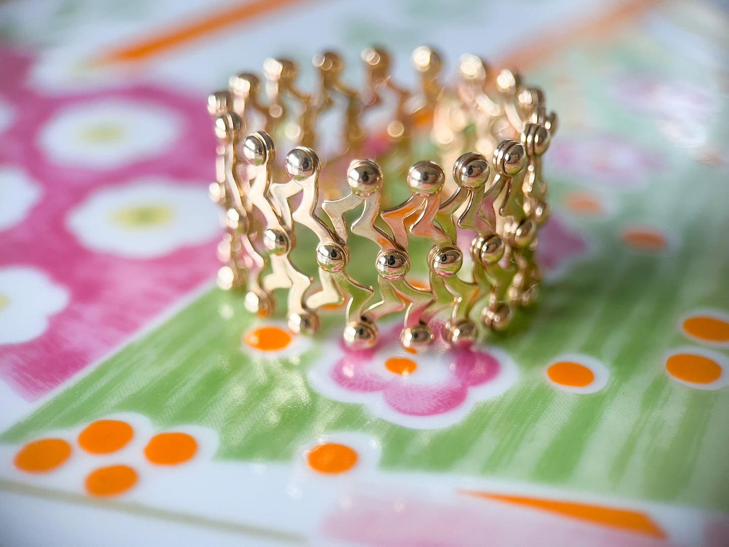 Vintage Flex 14k Yellow Gold Bracelet