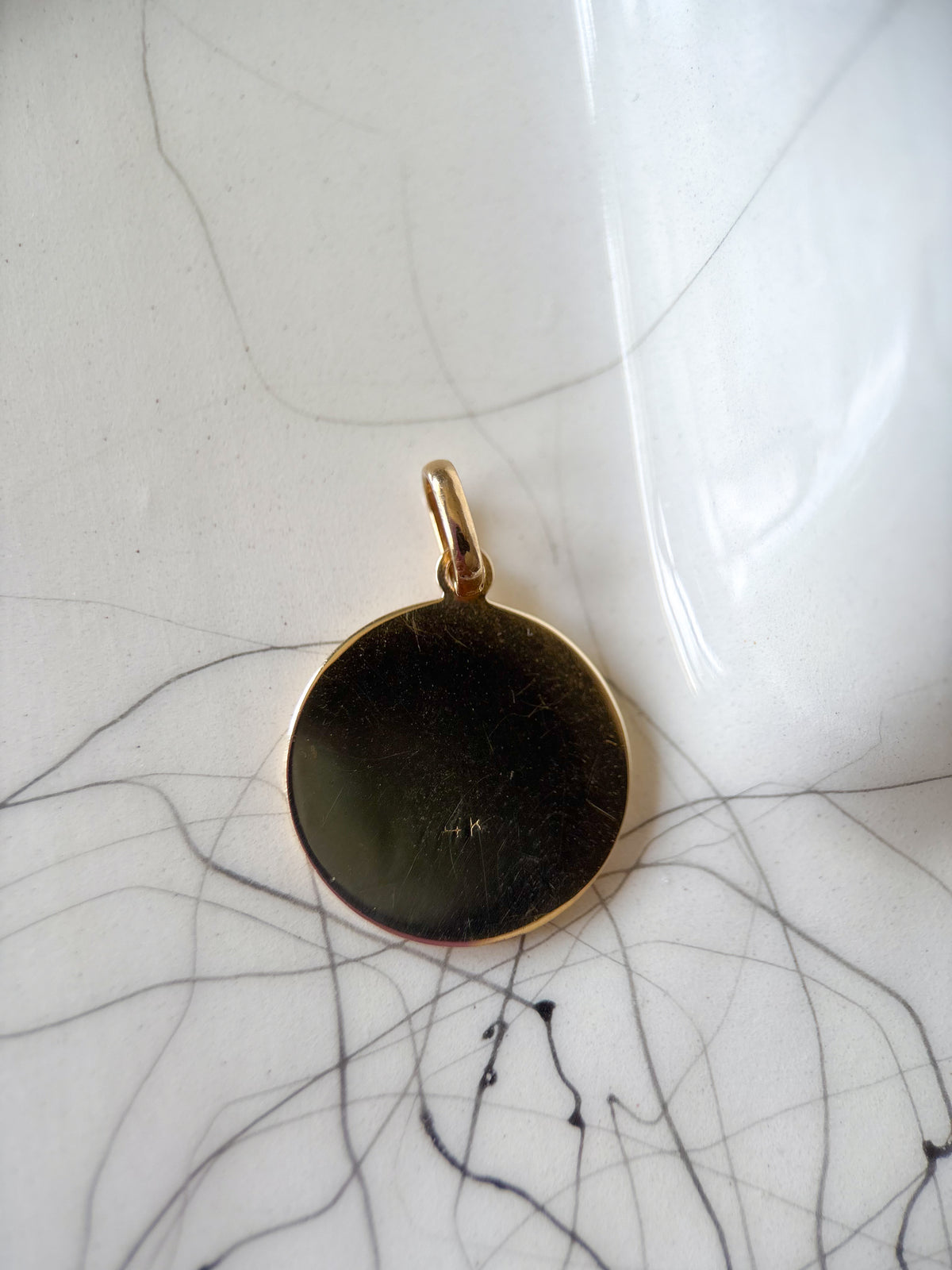 Vintage Saint Anthony 14k Yellow Gold Charm