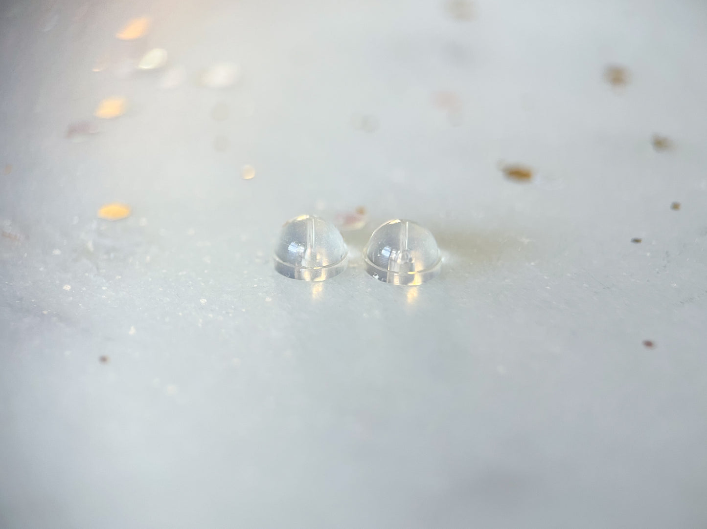 Mini Heart with CZs 14k White Gold Stud Earrings