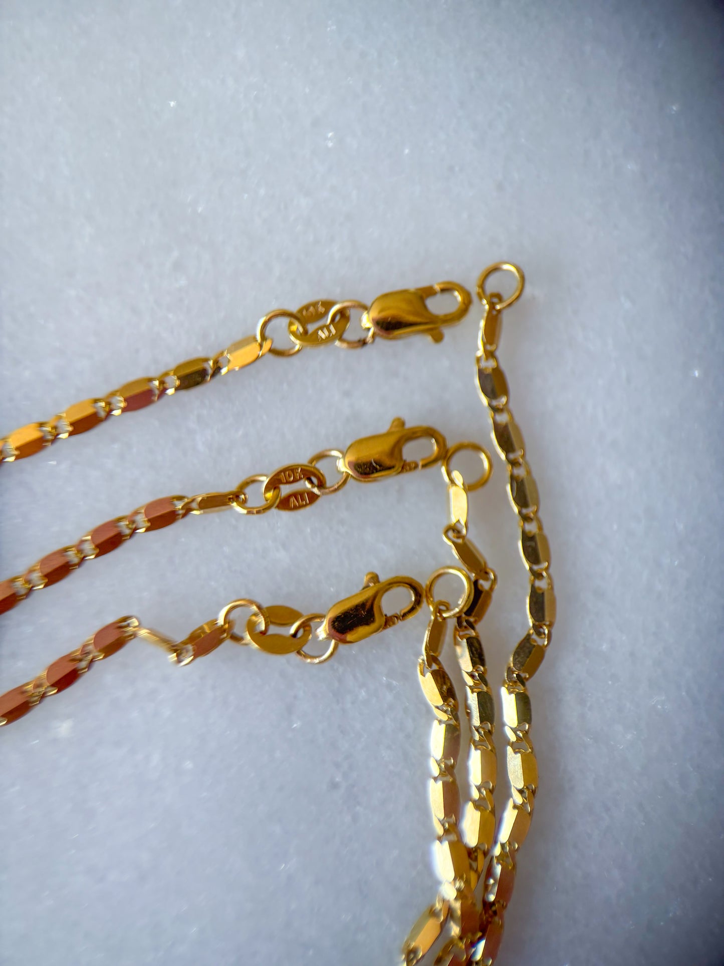 Vintage 10k Chain in 3 Lengths 16, 18, 20 Inch Necklaces