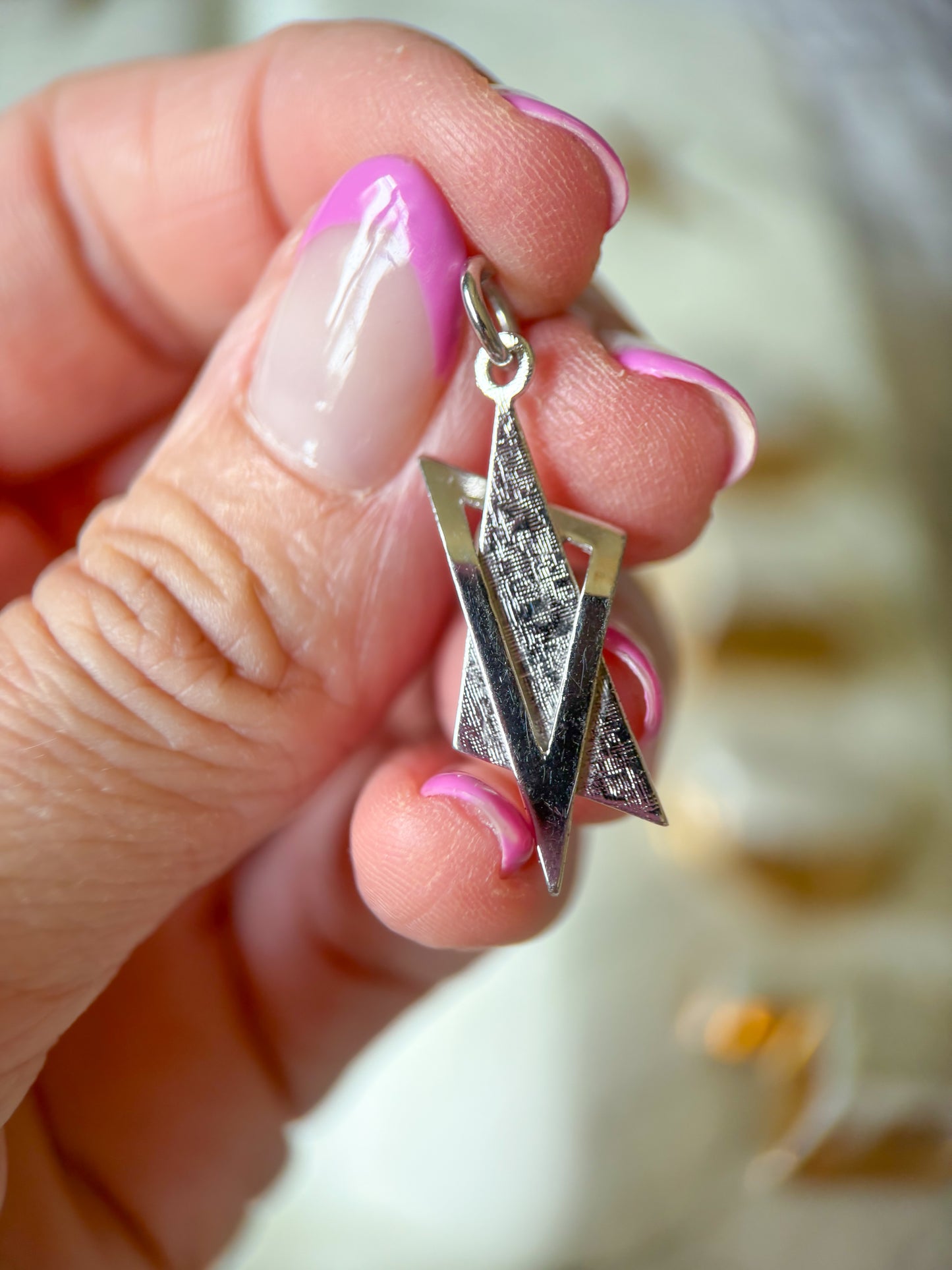 Vintage Star of David Sterling Silver Charm