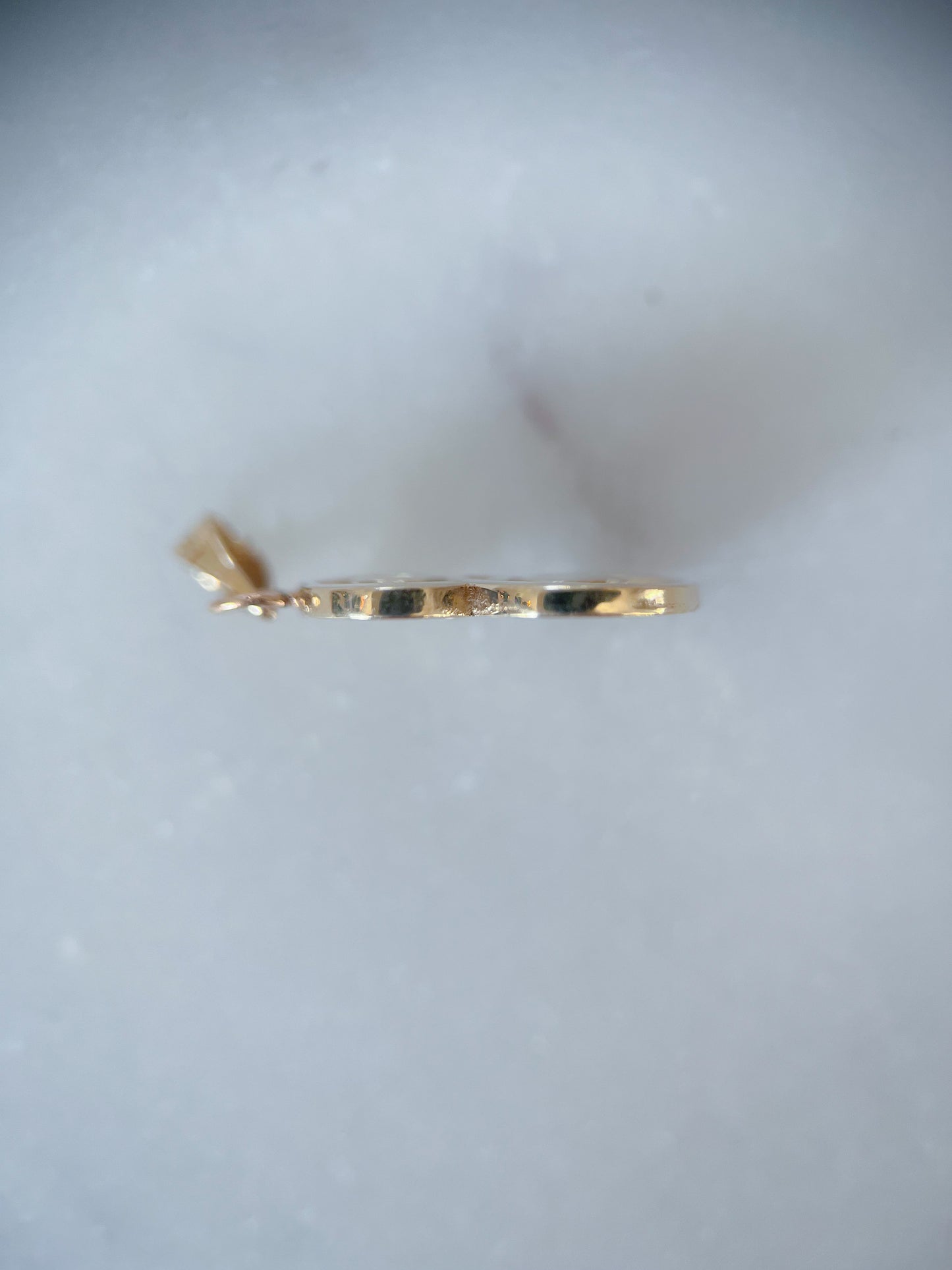 Vintage Letter "E" 14k Yellow Gold Charm