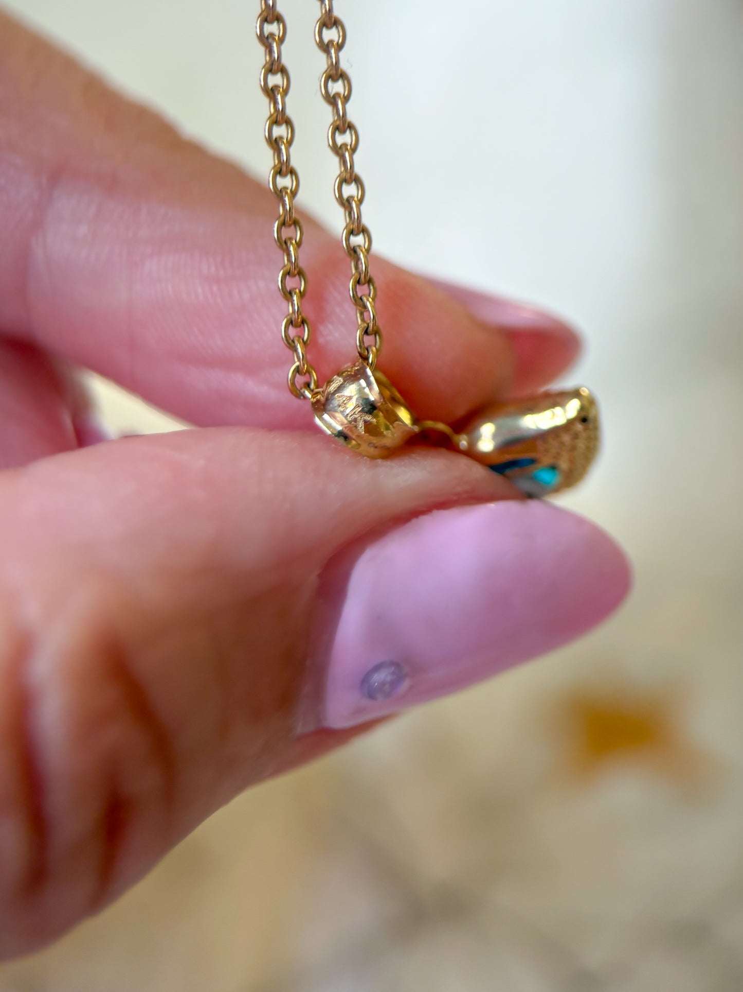 Evil Eye 14k Yellow Gold Charm