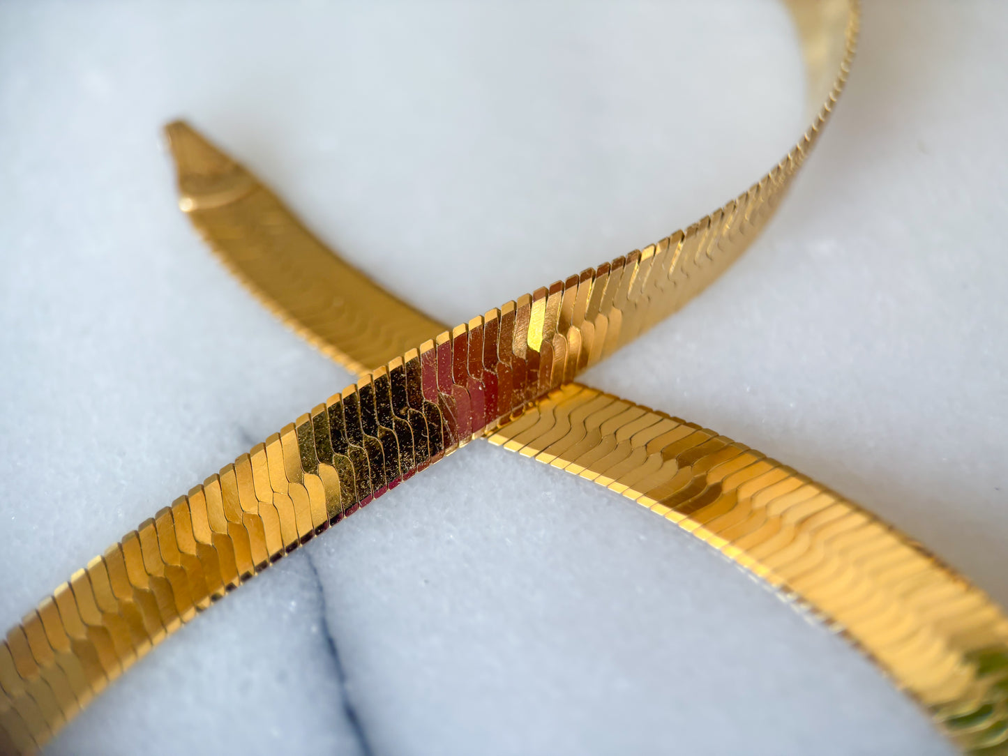 Vintage Omega Slider 14k Yellow Gold 20 Inch Necklace