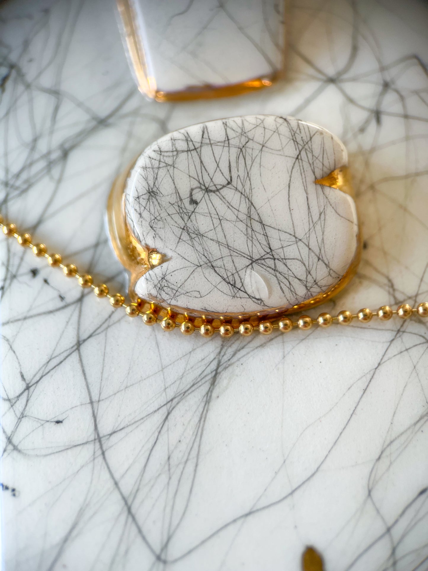 Vintage Ball Chain 14k Yellow Gold 16 Inch Necklace