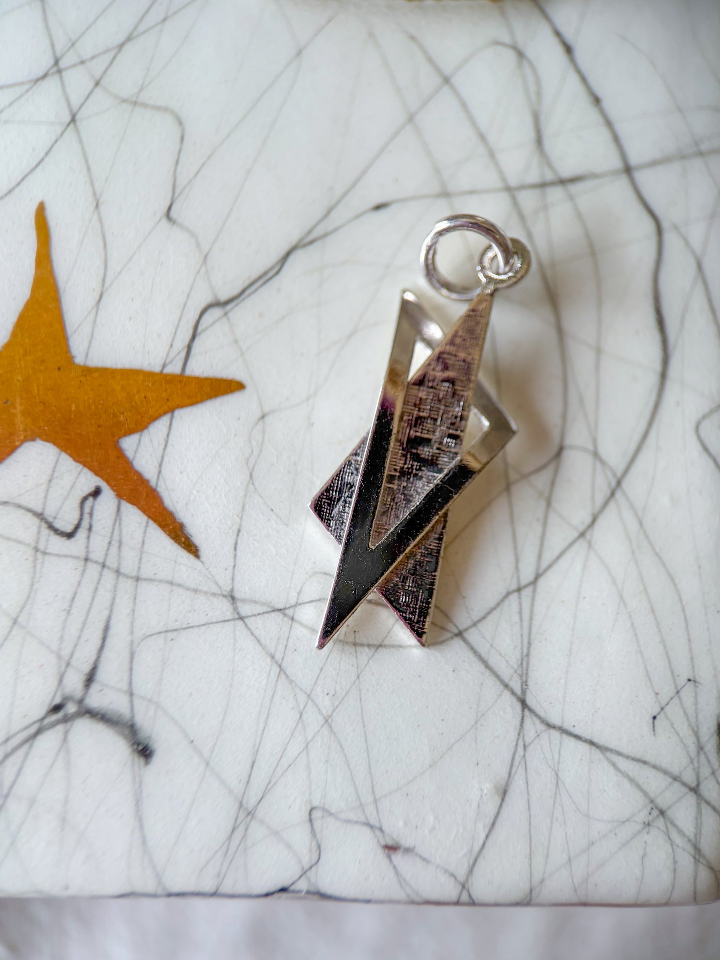 Vintage Star of David Sterling Silver Charm