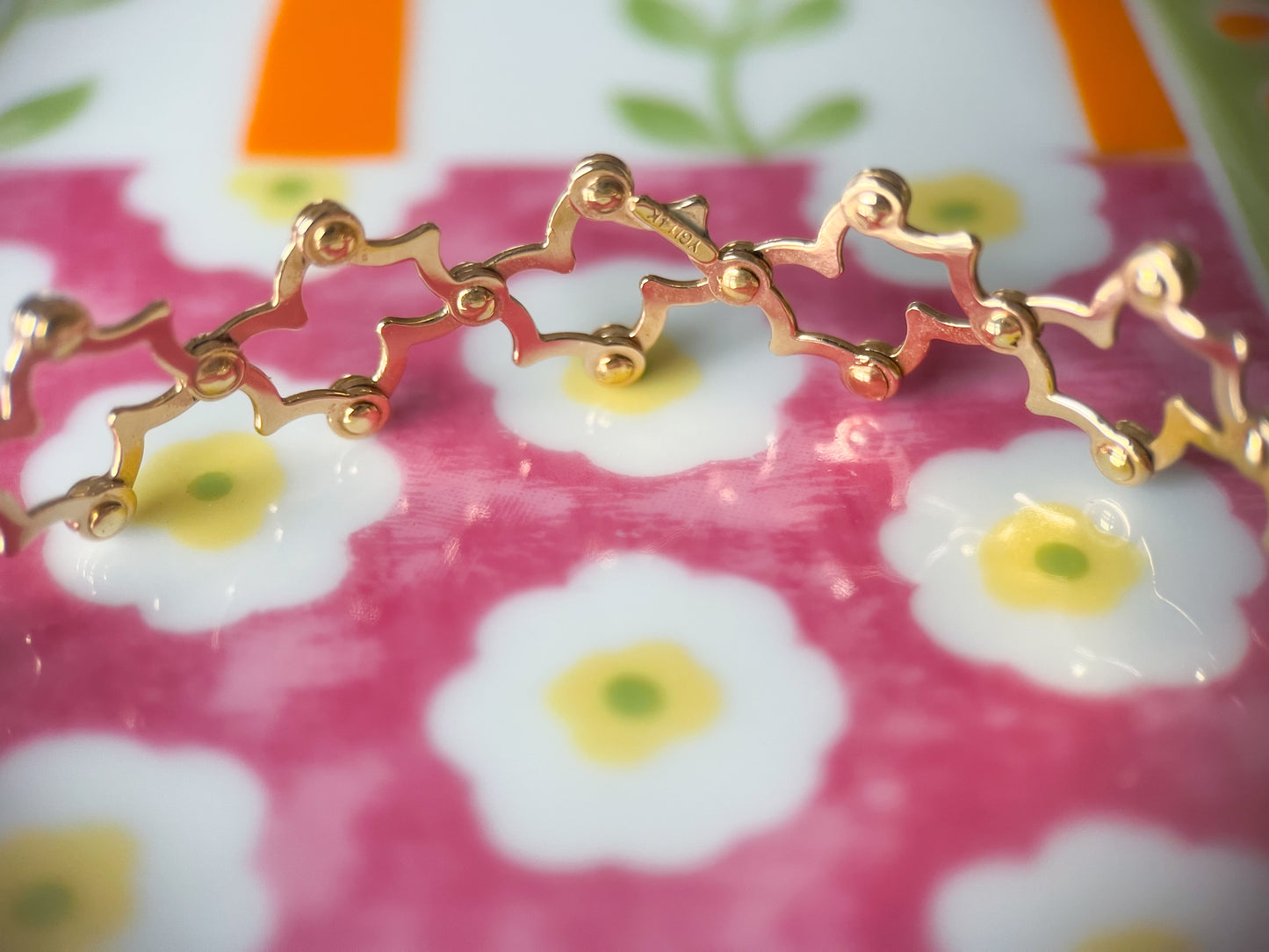 Vintage Flex 14k Yellow Gold Bracelet