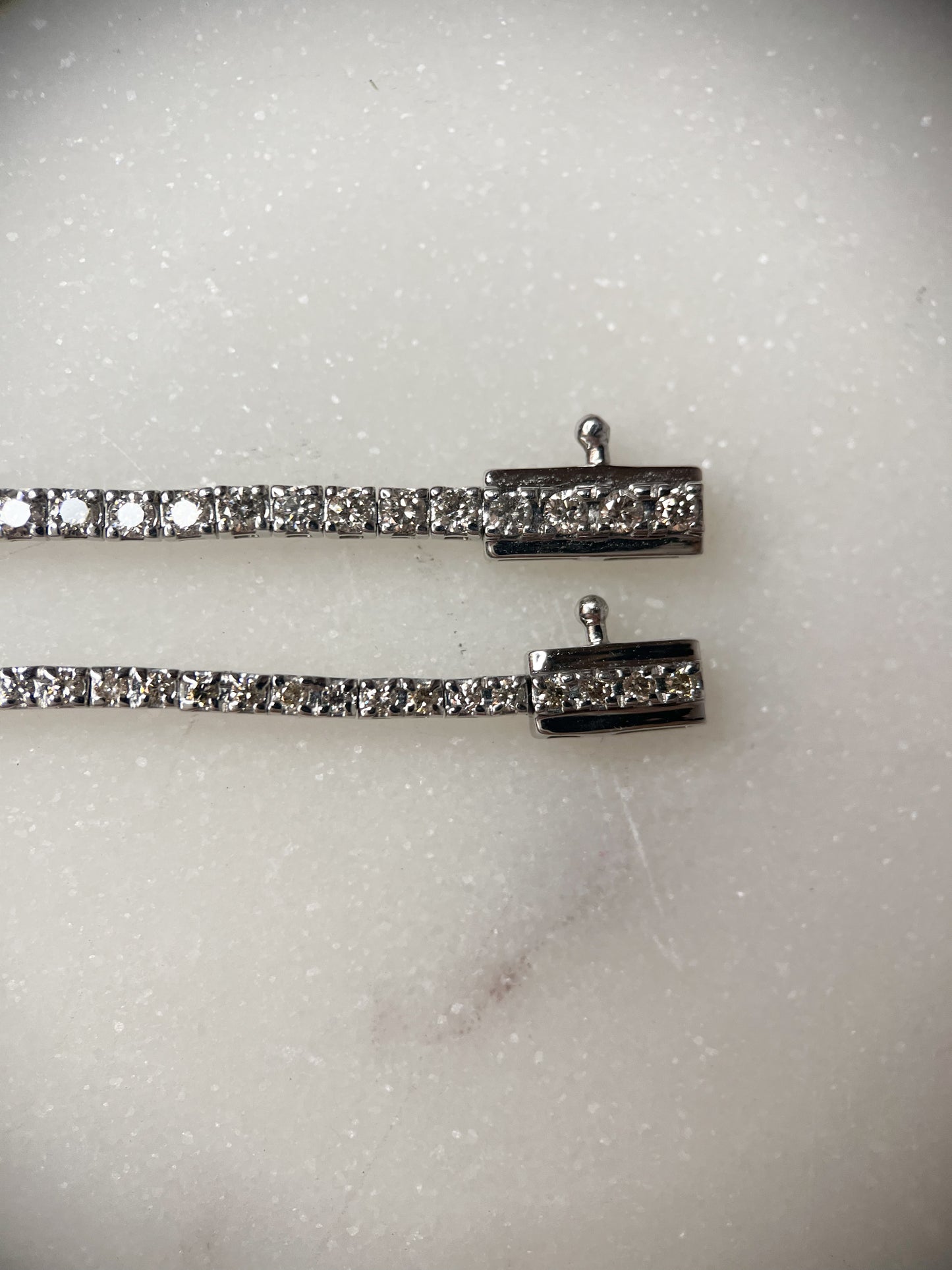 Natural Diamond Tennis Bracelet - 7 Inches - 14k White Gold 1 cttw, 2 cttw