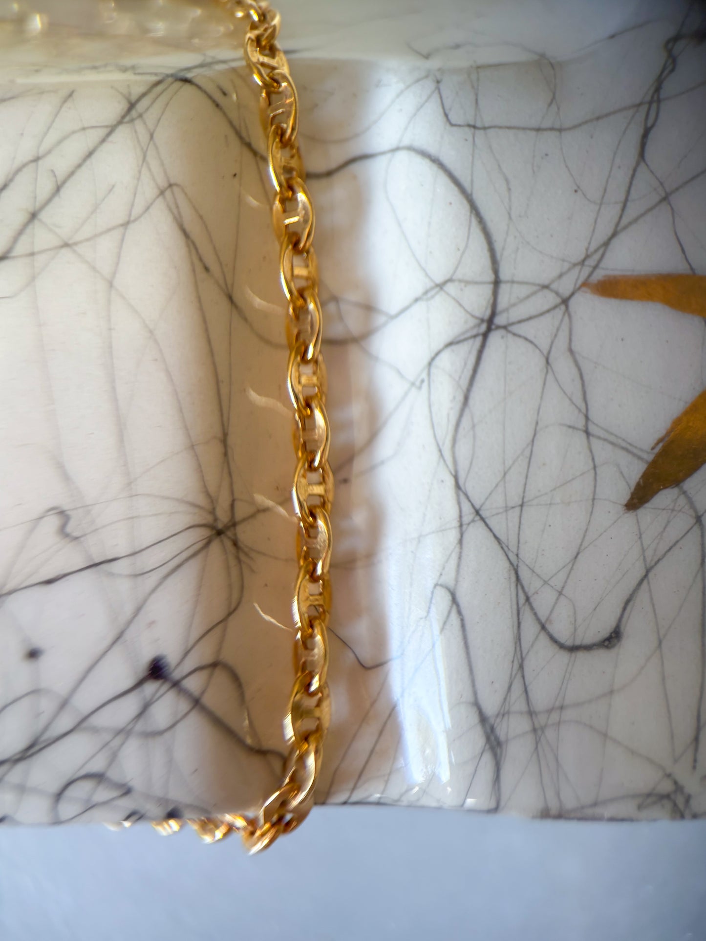 Vintage Mariner 10k Yellow Gold Chain 20 Inch Necklace