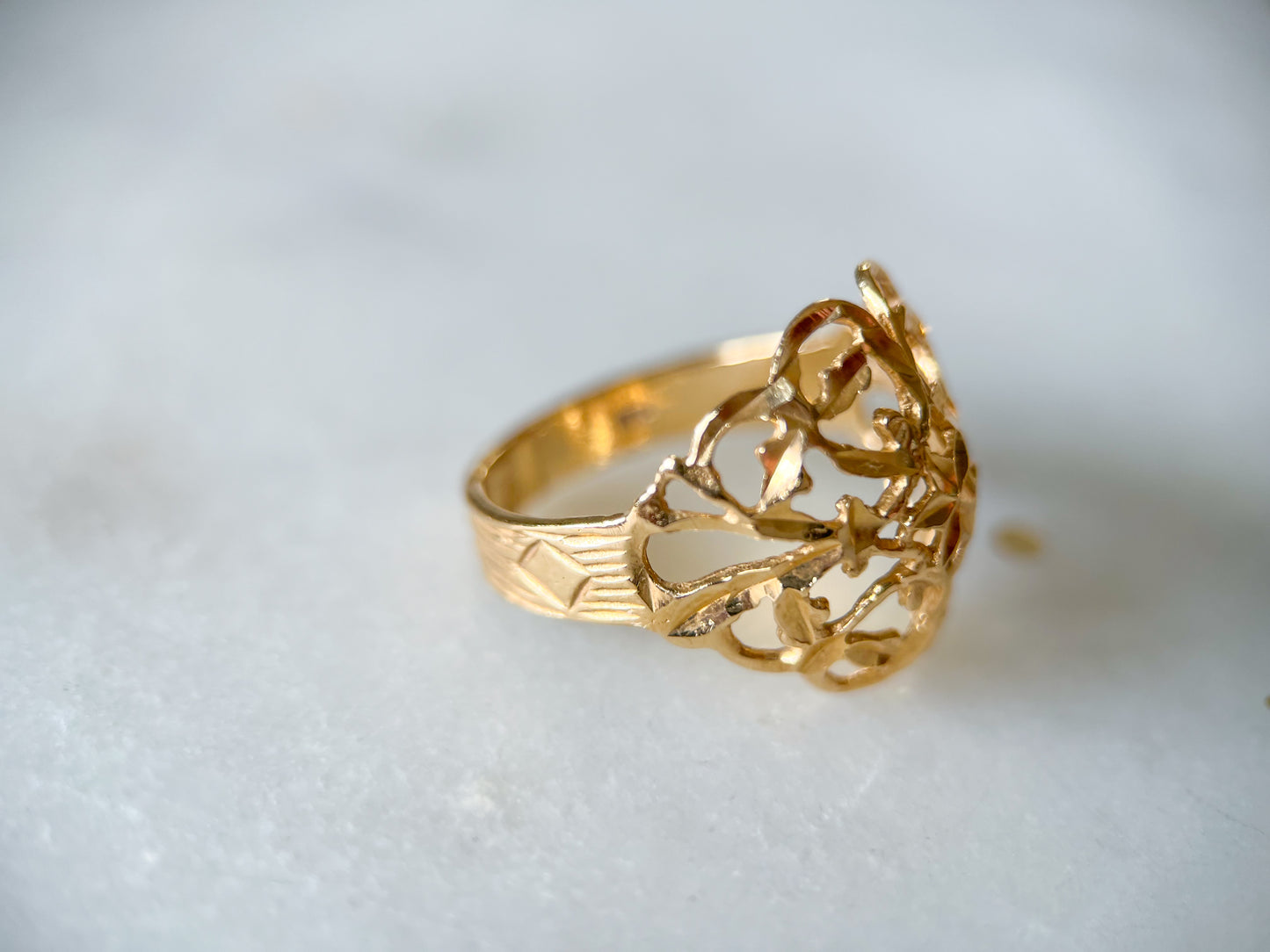 Vintage Dome 14k Yellow Gold Ring
