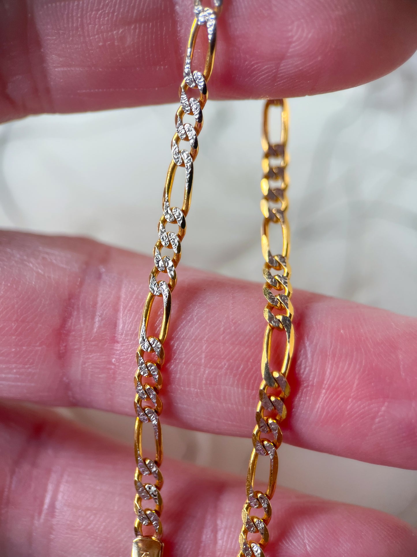 Curb Link Chain 14k Yellow Gold 7 Inch Bracelet