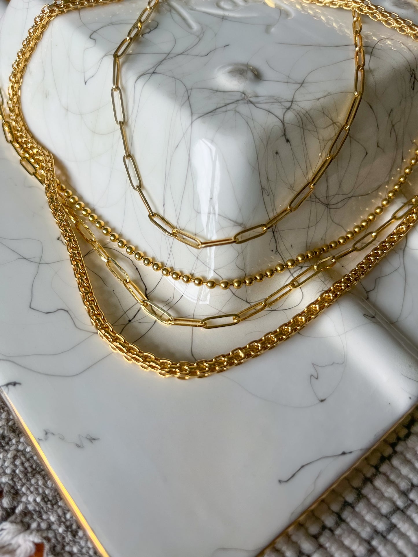 10k Yellow Gold Paperclip Chain 20 Inch Necklace