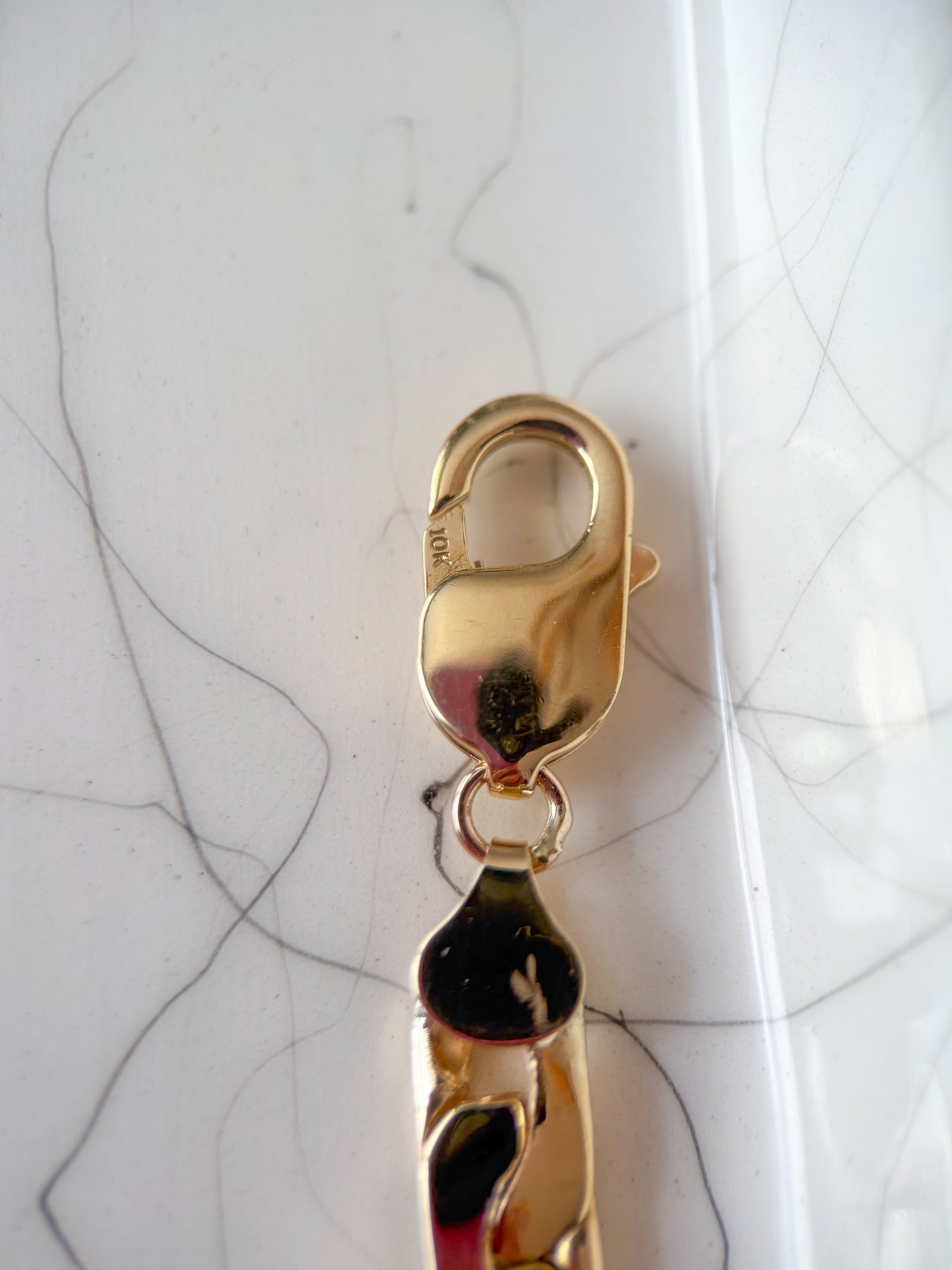 Vintage Solid C Link 14k Yellow Gold 7 Inch Bracelet, circa 1970s