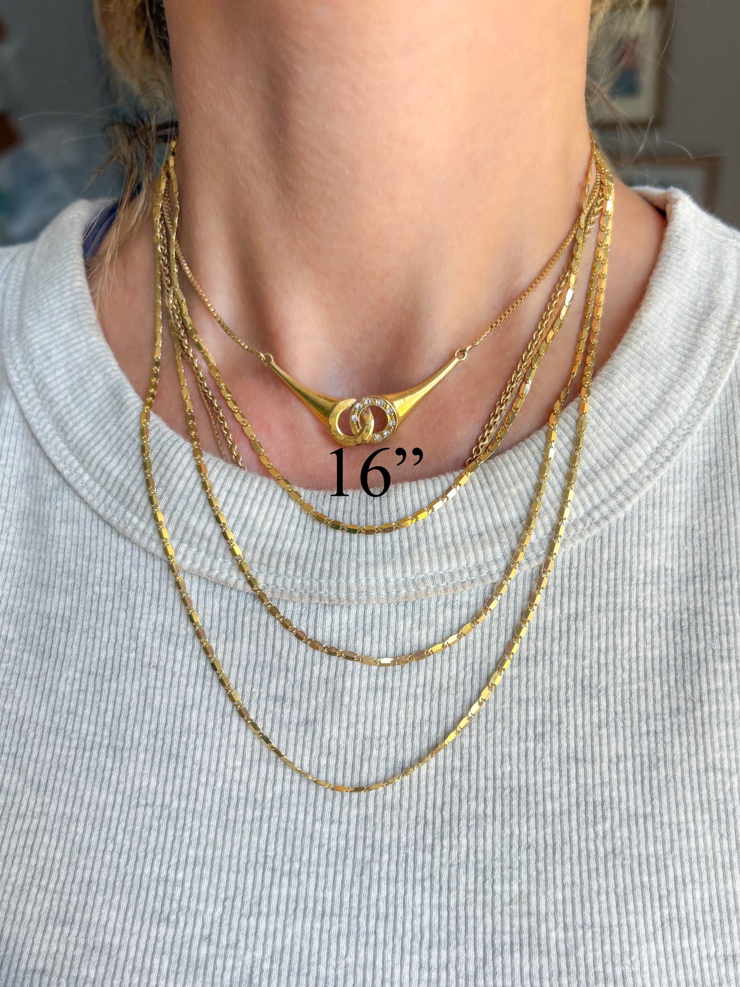 Vintage 10k Chain in 3 Lengths 16, 18, 20 Inch Necklaces