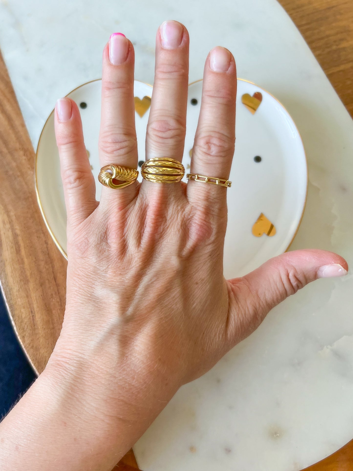 Vintage Knotted 14k Yellow Gold Ring