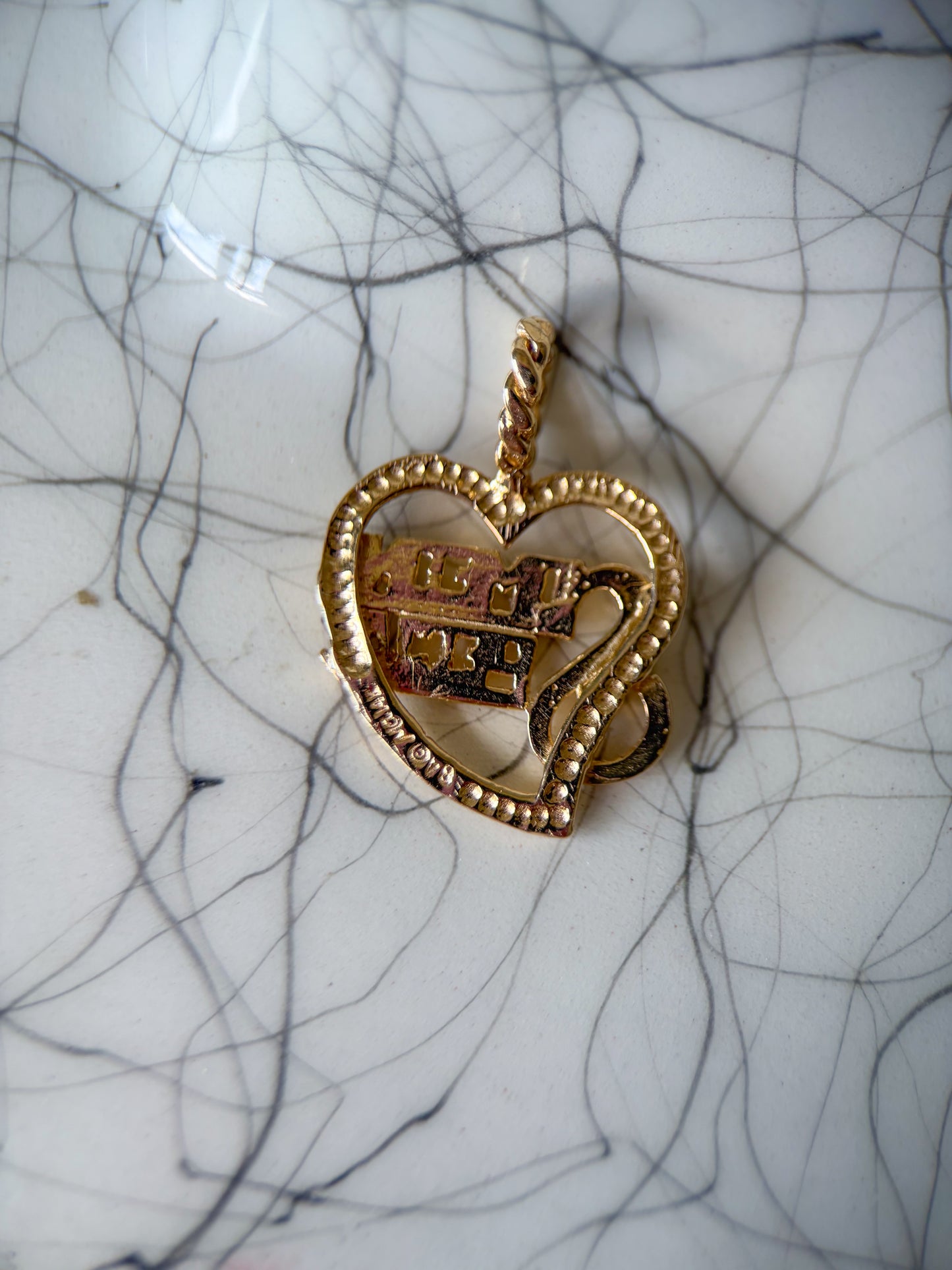 Vintage “Someone Special" 14k Yellow Gold Heart Charm