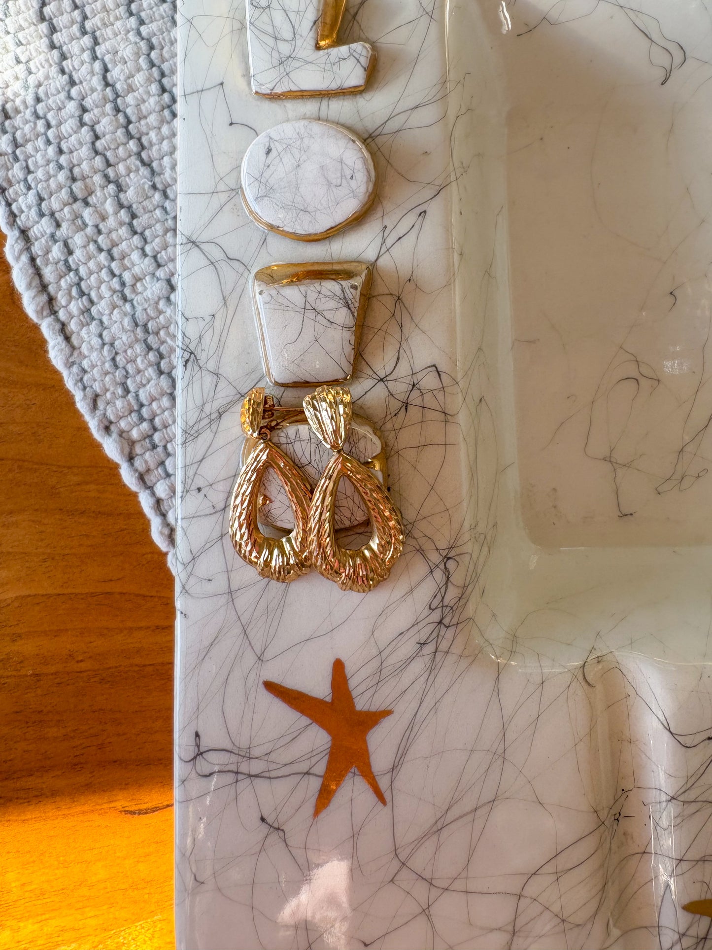 Vintage 14k Yellow Gold Dangle Drop Earrings