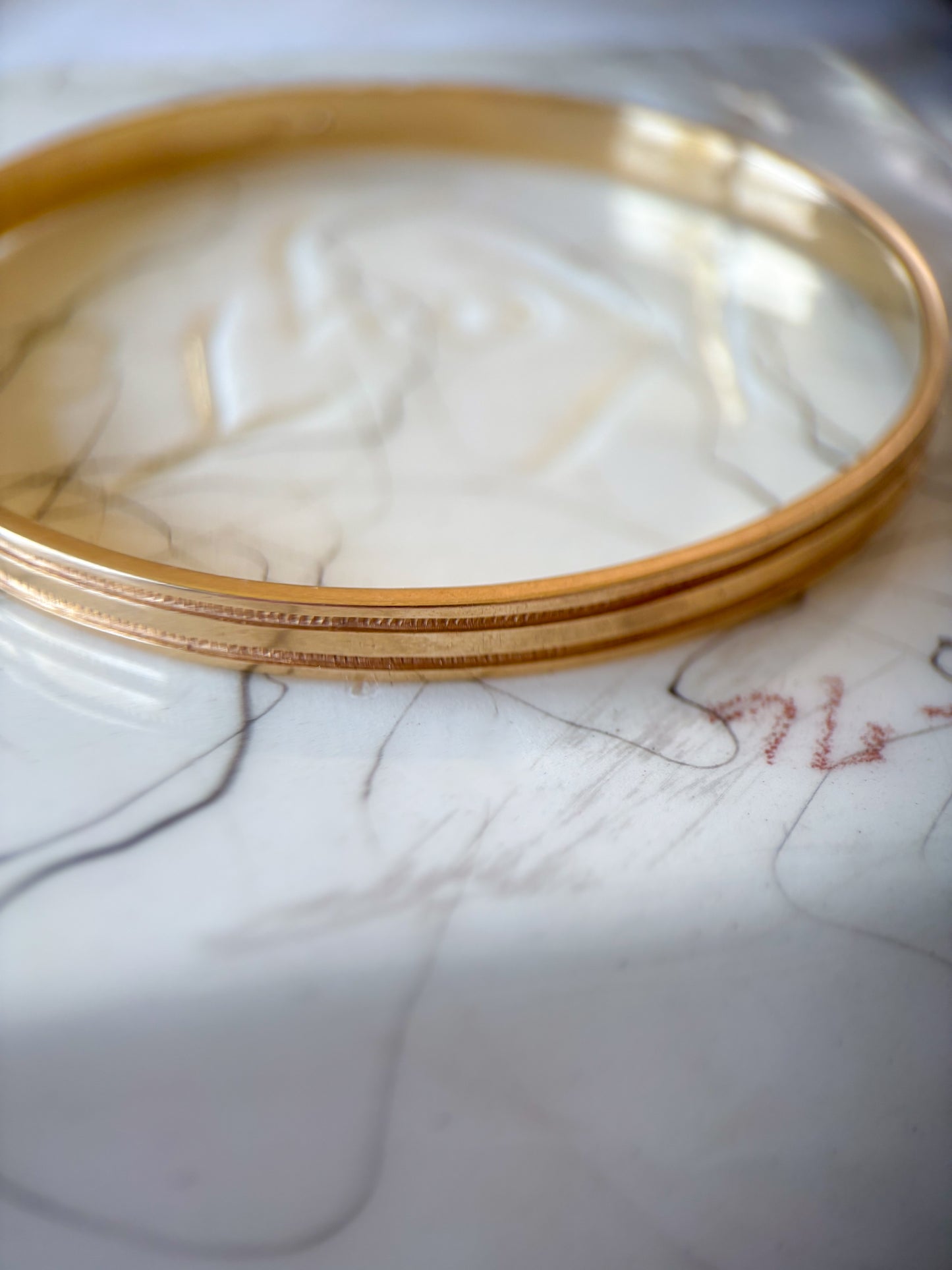 Vintage Solid and Heavy 14k Yellow Gold Bangle