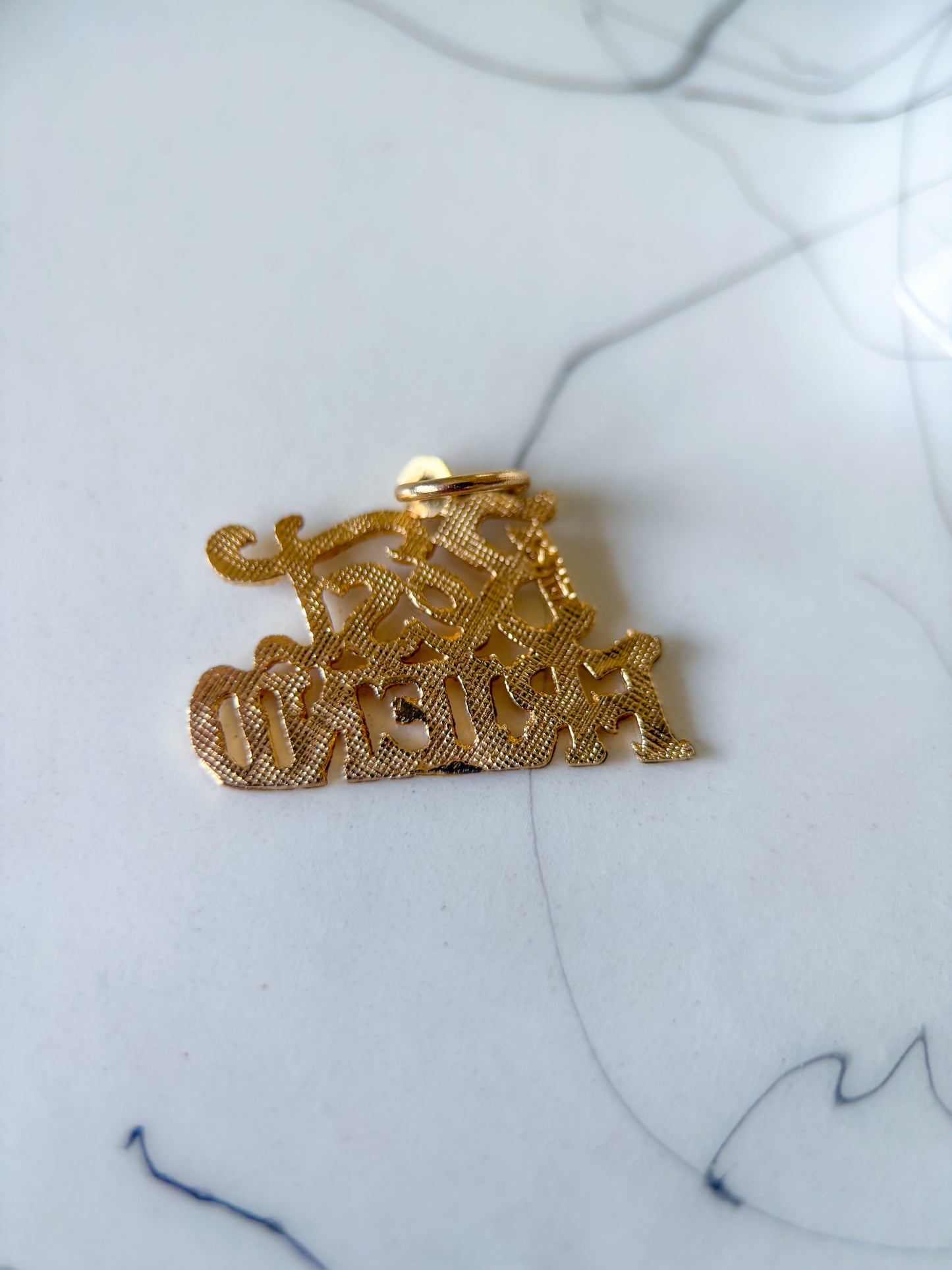 Vintage "Best Friend" 14k Yellow Gold Charm