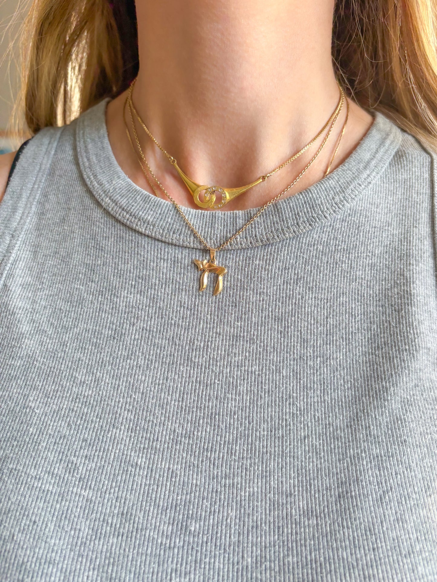 Vintage Chai 14k Yellow Gold Charm