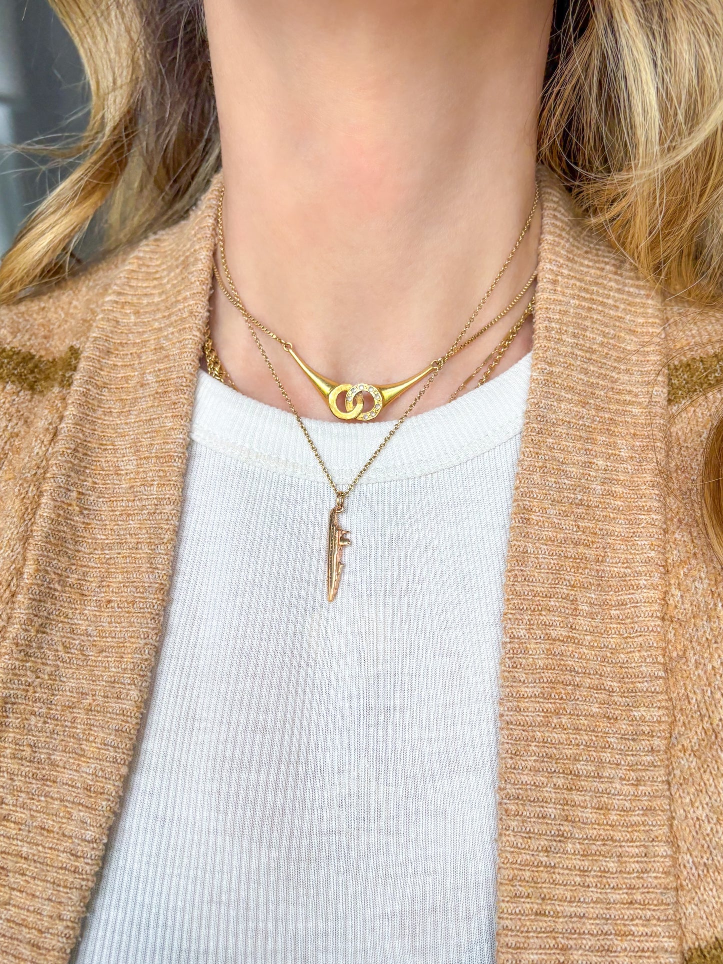 Vintage Ship 10k Yellow Gold Charm