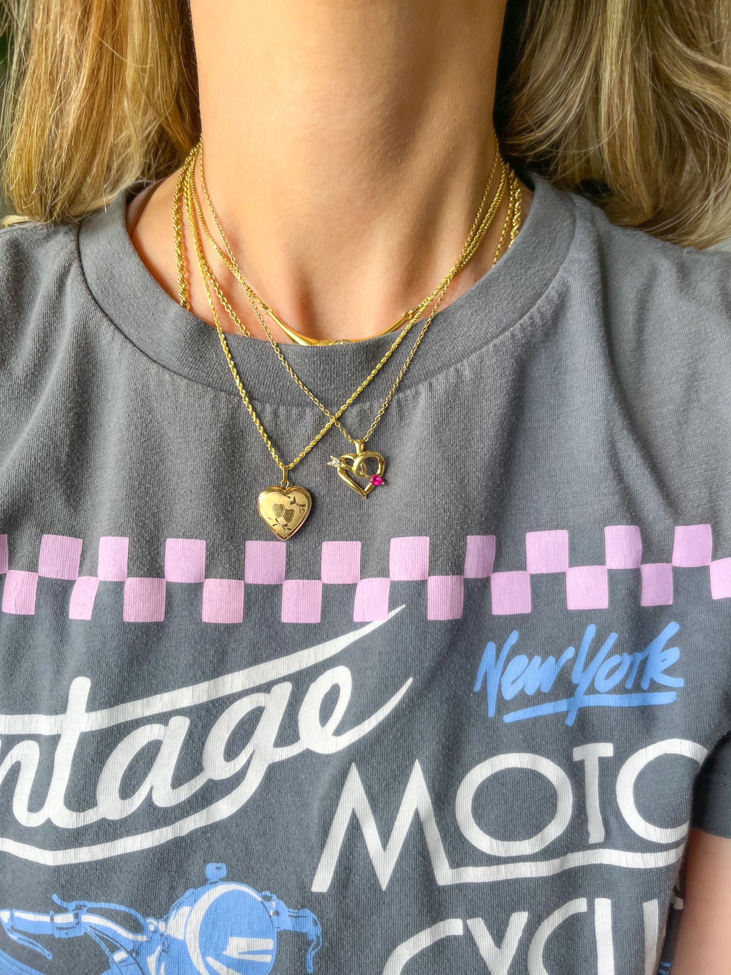 Vintage Heart Locket 14k Yellow Gold Charm