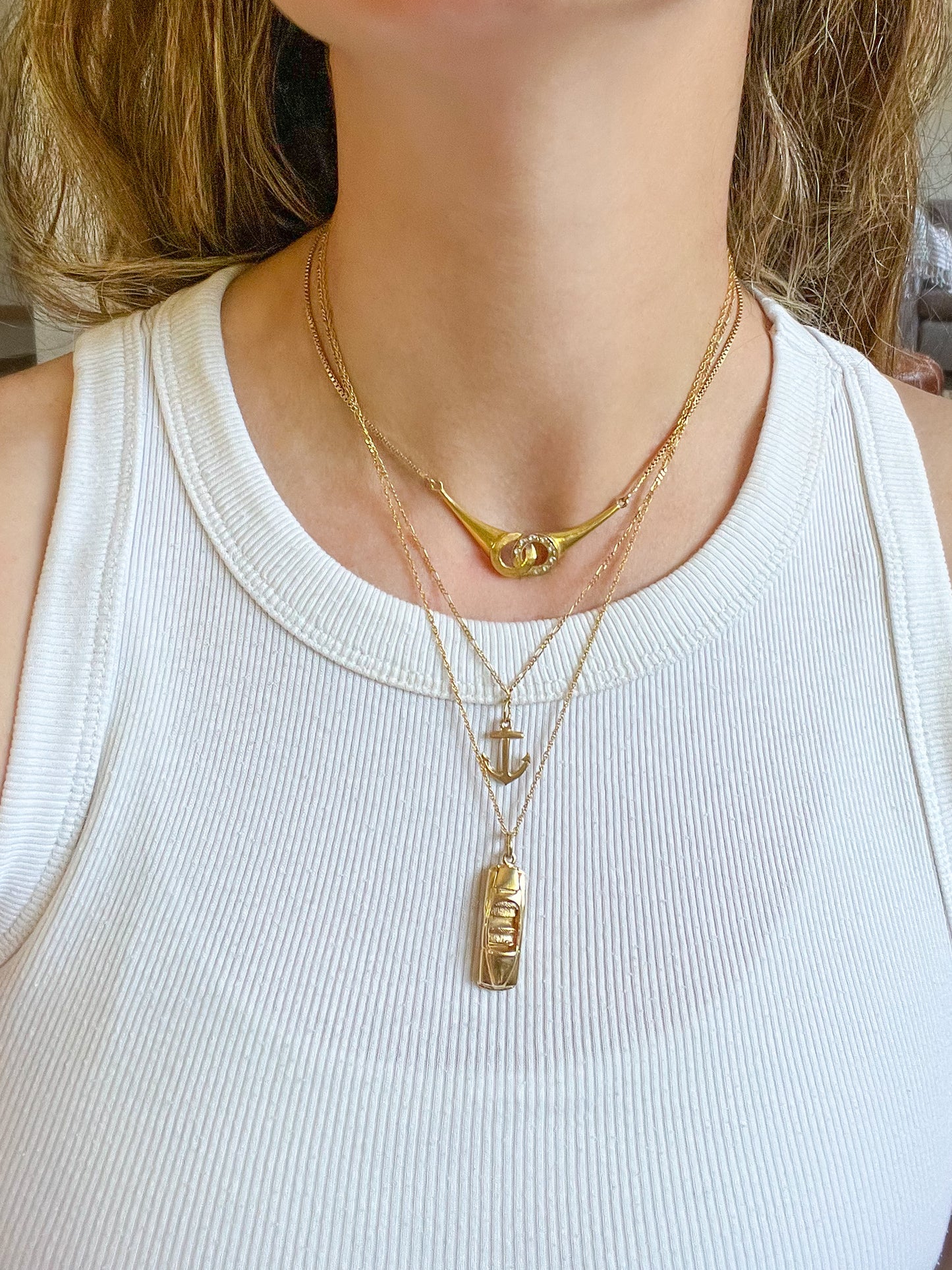 Vintage Convertible Car 14k Yellow Gold Charm