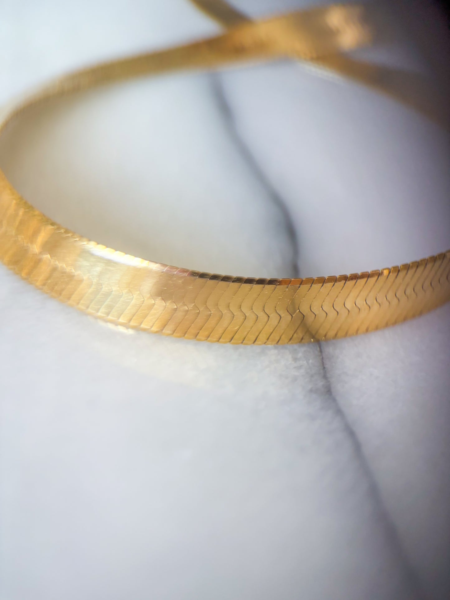 Vintage Omega Slider 14k Yellow Gold 20 Inch Necklace