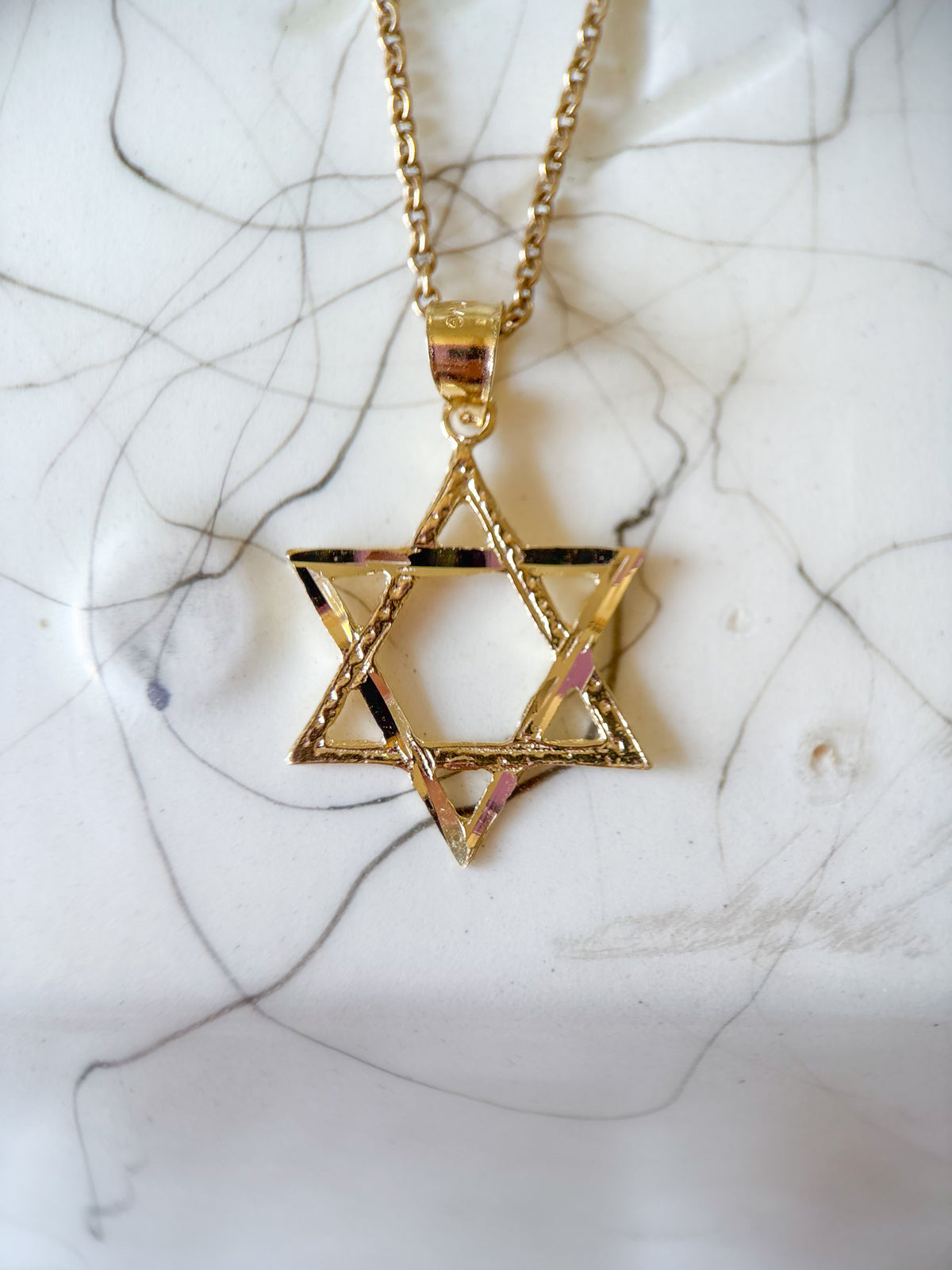 Various 10k Yellow Gold Star of David Charms