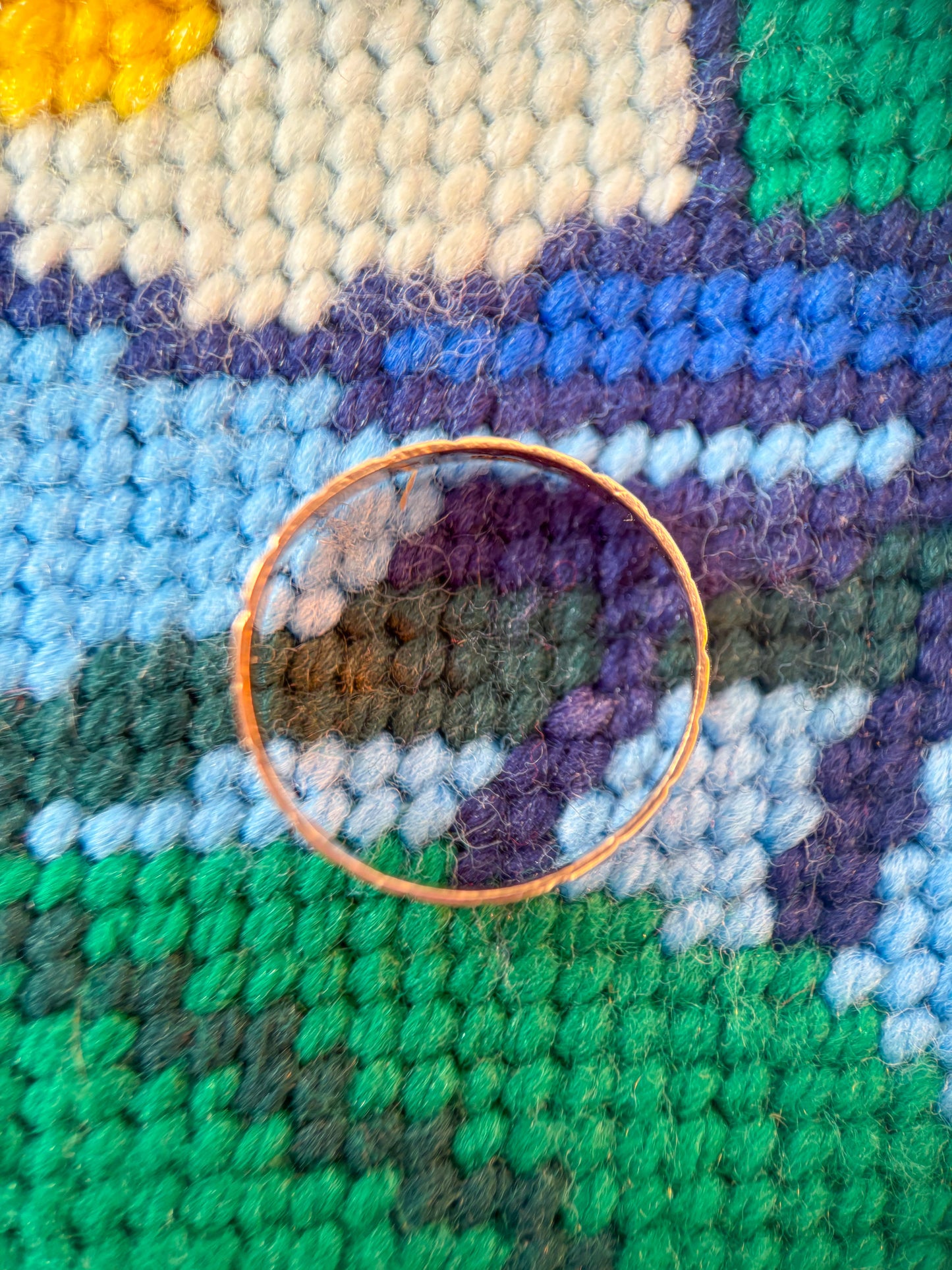 Vintage Men's Etched 14k Yellow Gold Band Ring