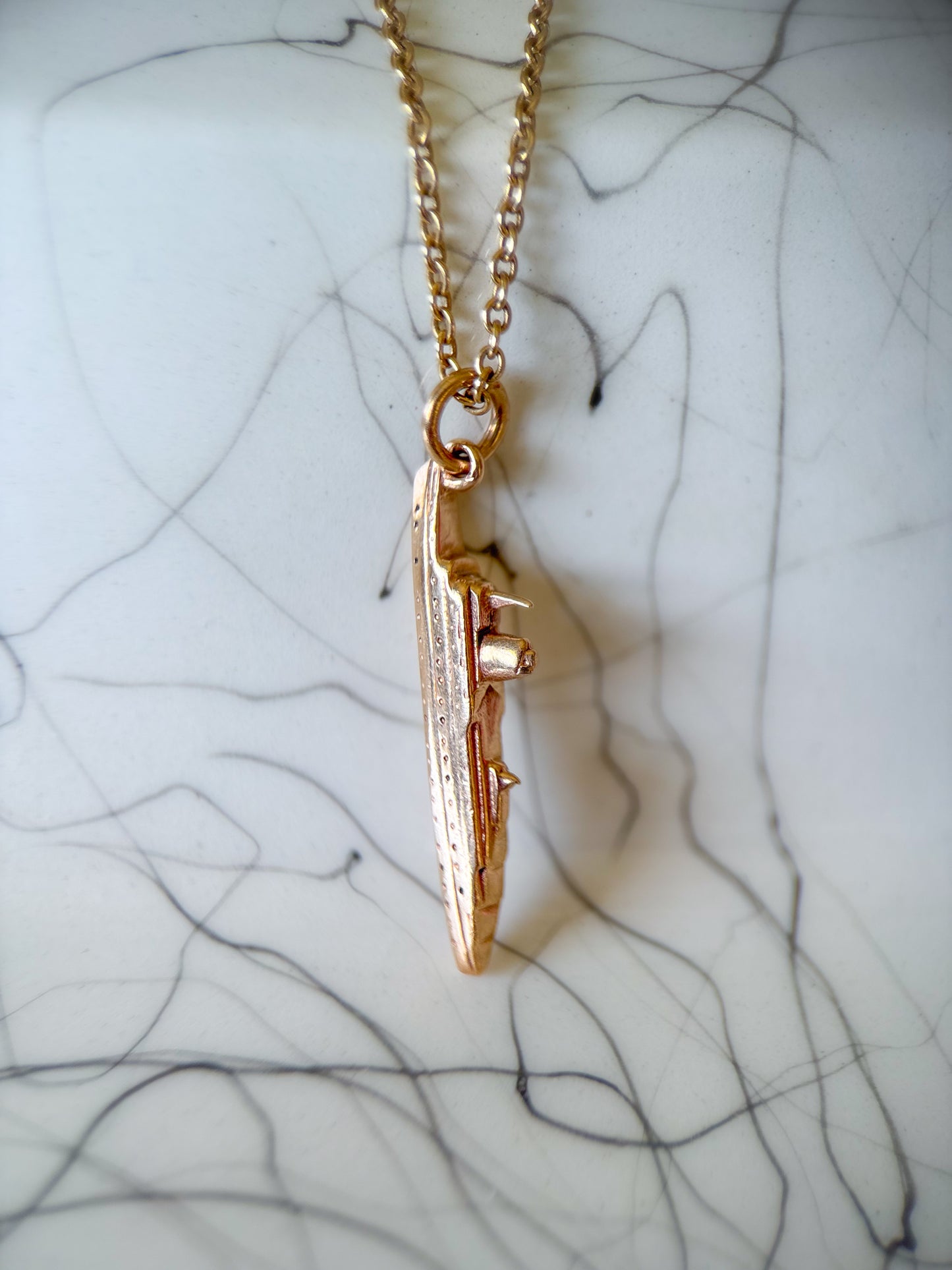 Vintage Ship 10k Yellow Gold Charm